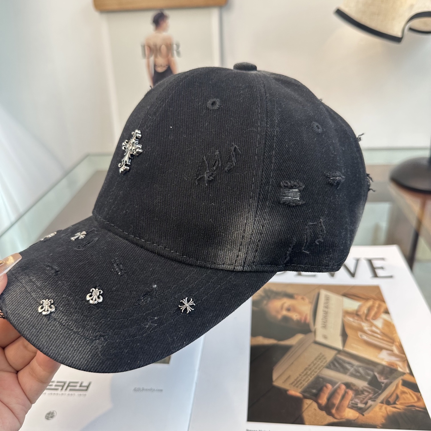 Chrome hearts 克罗心 新款十字架 高品质棒球帽，高端定制版！网红时尚博主同款！墙裂推荐！质