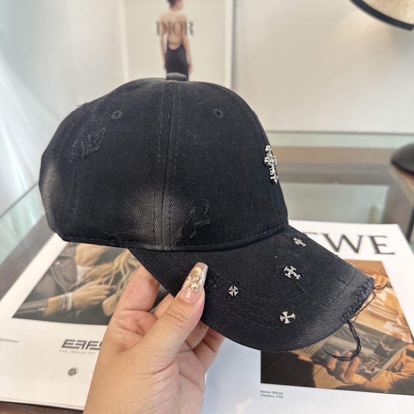 Chrome hearts 克罗心 新款十字架 高品质棒球帽，高端定制版！网红时尚博主同款！墙裂推荐！质