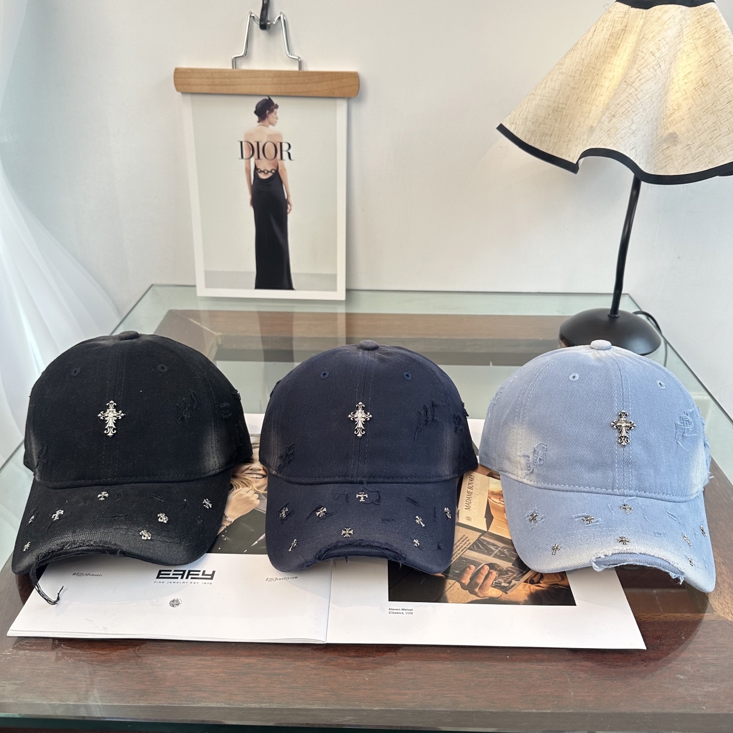 Chrome hearts 克罗心 新款十字架 高品质棒球帽，高端定制版！网红时尚博主同款！墙裂推荐！质