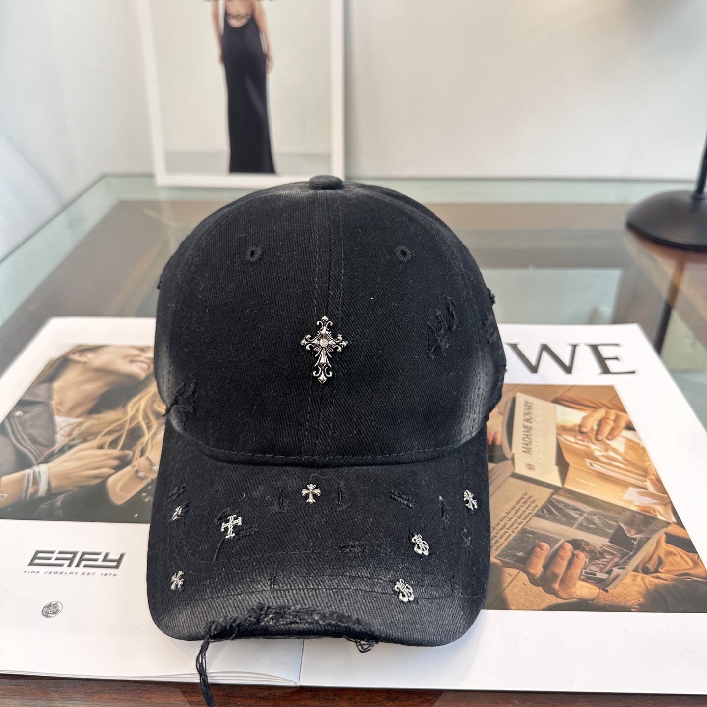 Chrome hearts 克罗心 新款十字架 高品质棒球帽，高端定制版！网红时尚博主同款！墙裂推荐！质