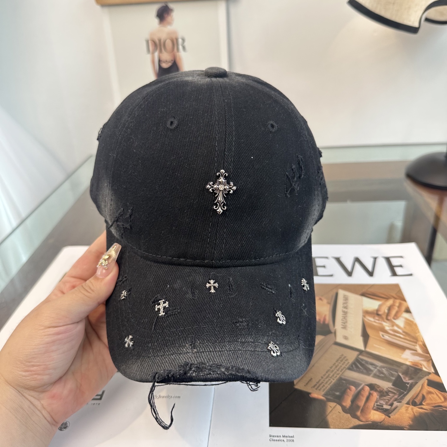 Chrome hearts 克罗心 新款十字架 高品质棒球帽，高端定制版！网红时尚博主同款！墙裂推荐！质