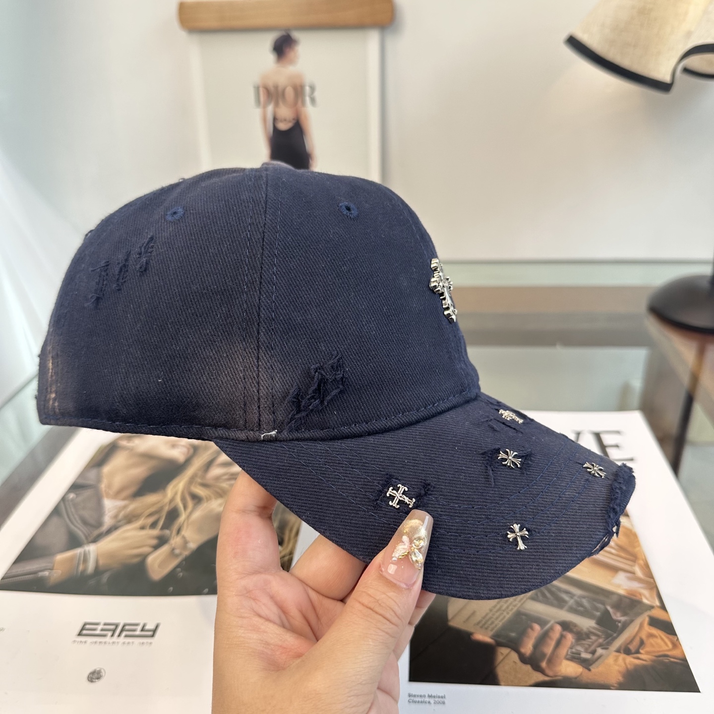 Chrome hearts 克罗心 新款十字架 高品质棒球帽，高端定制版！网红时尚博主同款！墙裂推荐！质
