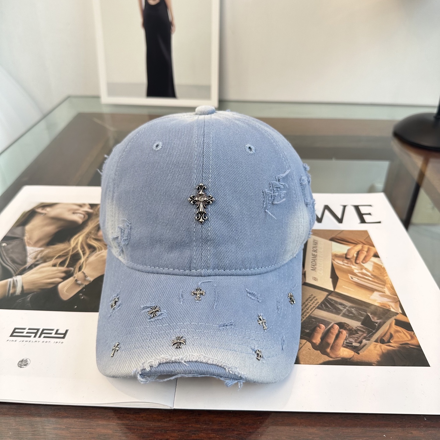 Chrome hearts 克罗心 新款十字架 高品质棒球帽，高端定制版！网红时尚博主同款！墙裂推荐！质
