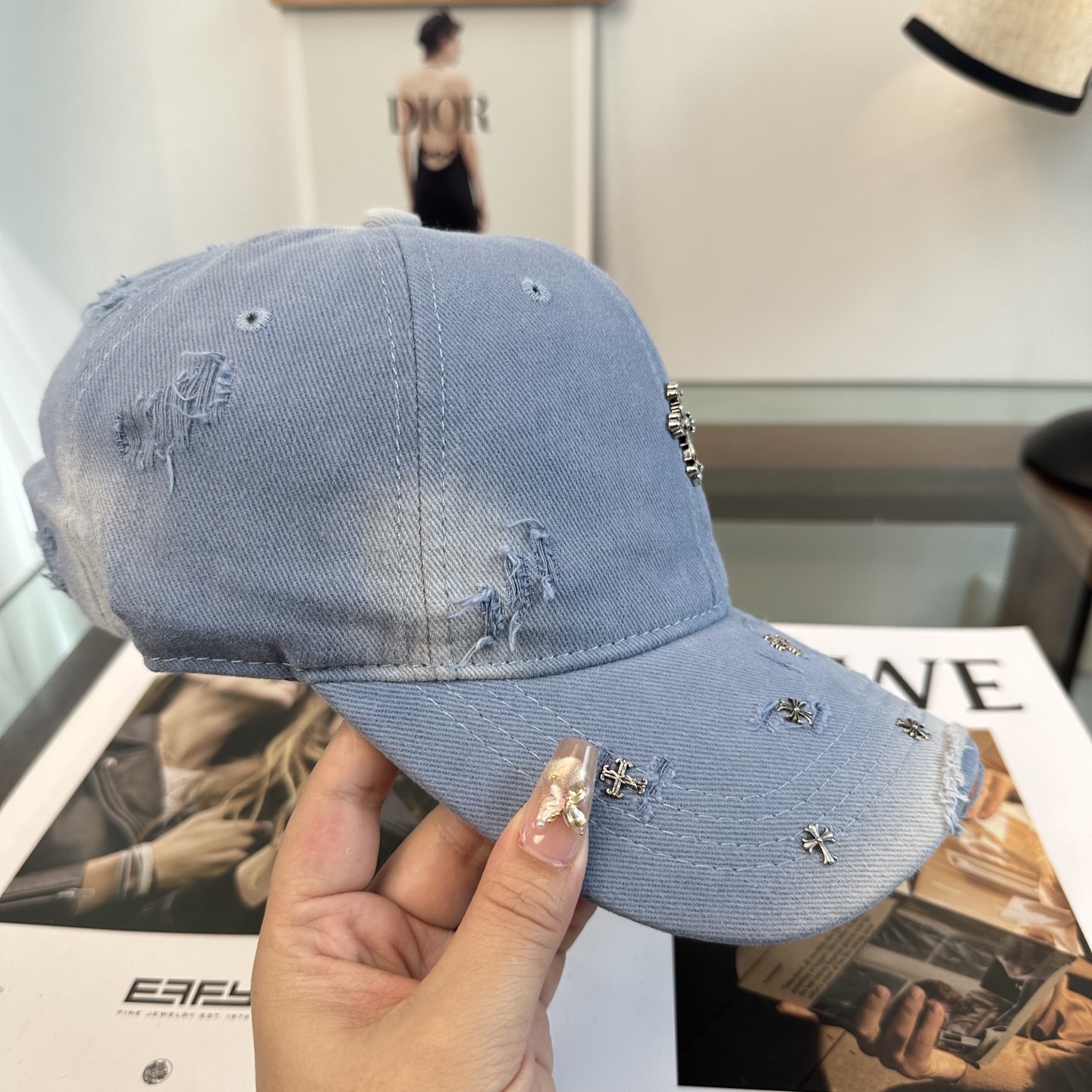 Chrome hearts 克罗心 新款十字架 高品质棒球帽，高端定制版！网红时尚博主同款！墙裂推荐！质