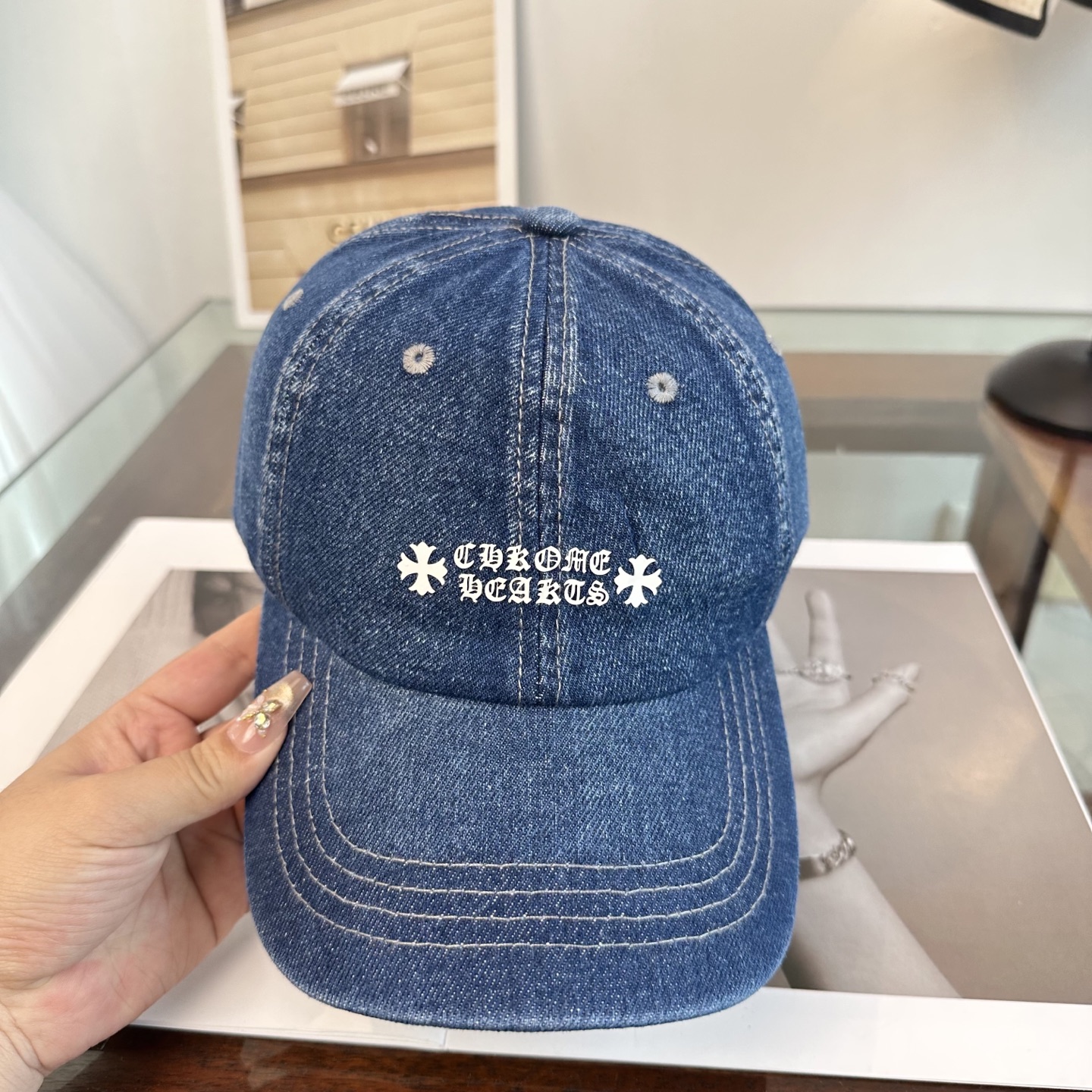 Chrome hearts 克罗心 新款十字架 高品质棒球帽，高端定制版！网红时尚博主同款！墙裂推荐！质