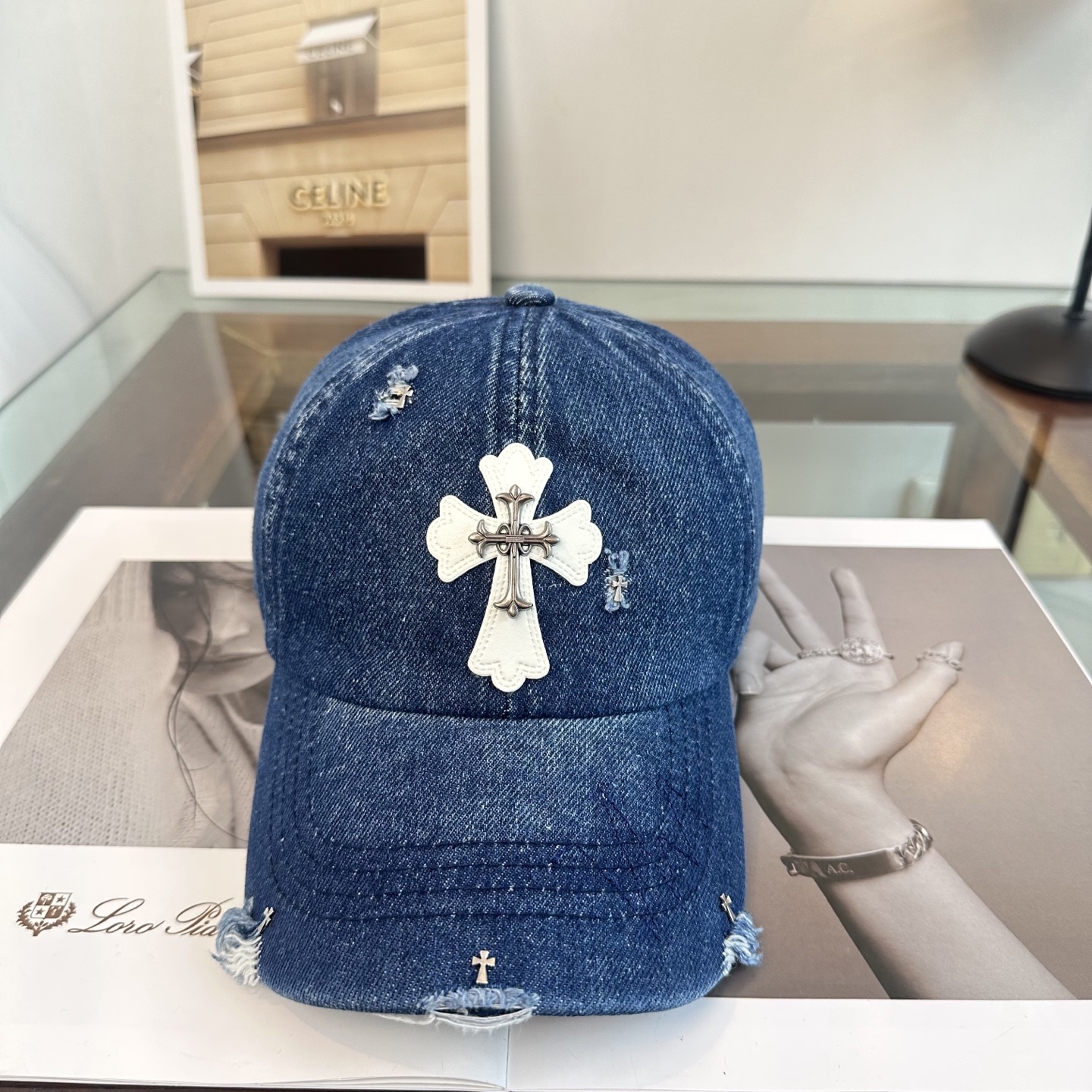 Chrome hearts 克罗心 新款十字架 高品质棒球帽，高端定制版！网红时尚博主同款！墙裂推荐！质