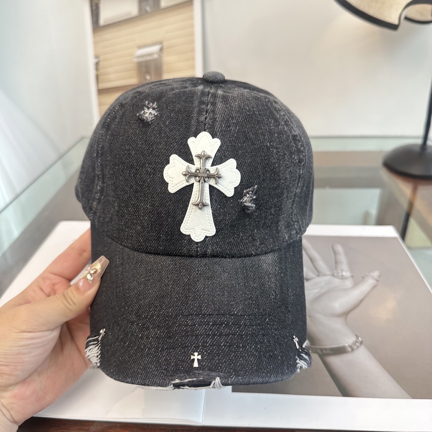 Chrome hearts 克罗心 新款十字架 高品质棒球帽，高端定制版！网红时尚博主同款！墙裂推荐！质