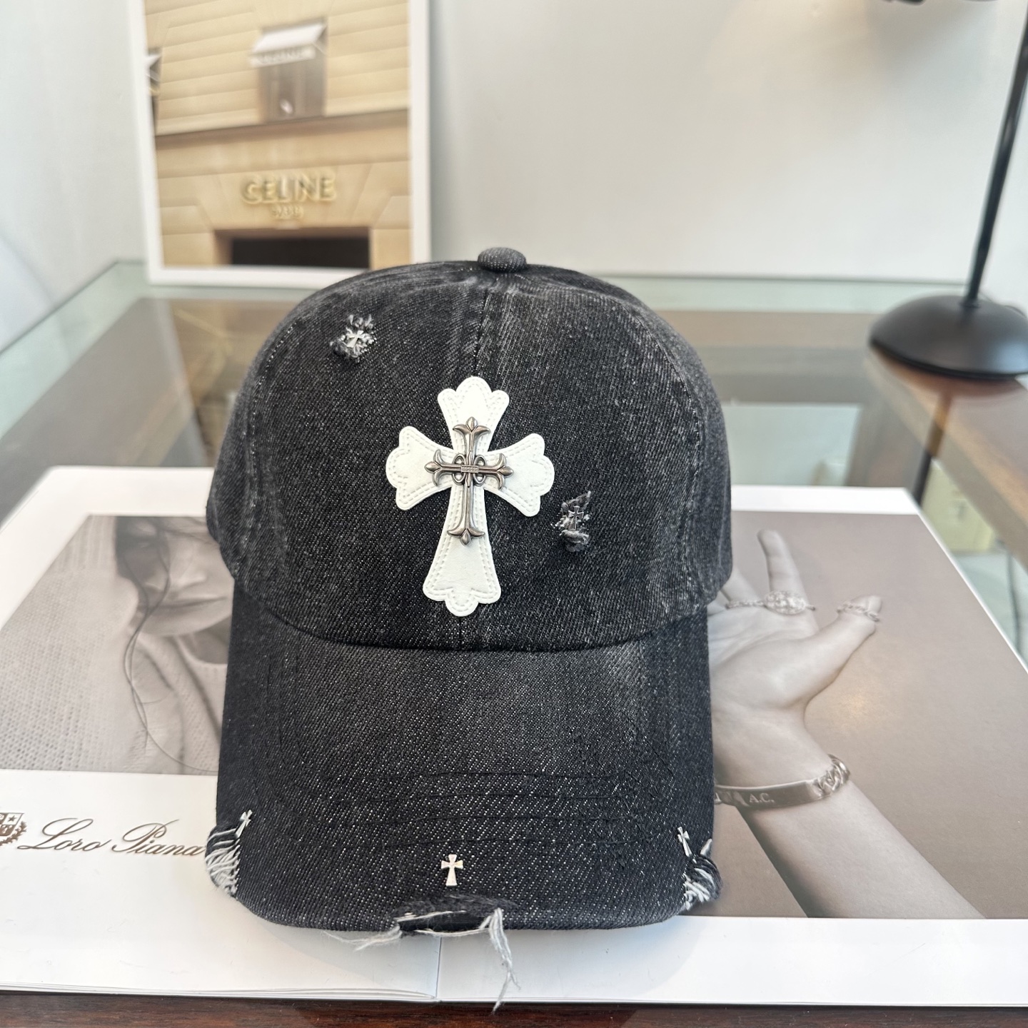 Chrome hearts 克罗心 新款十字架 高品质棒球帽，高端定制版！网红时尚博主同款！墙裂推荐！质