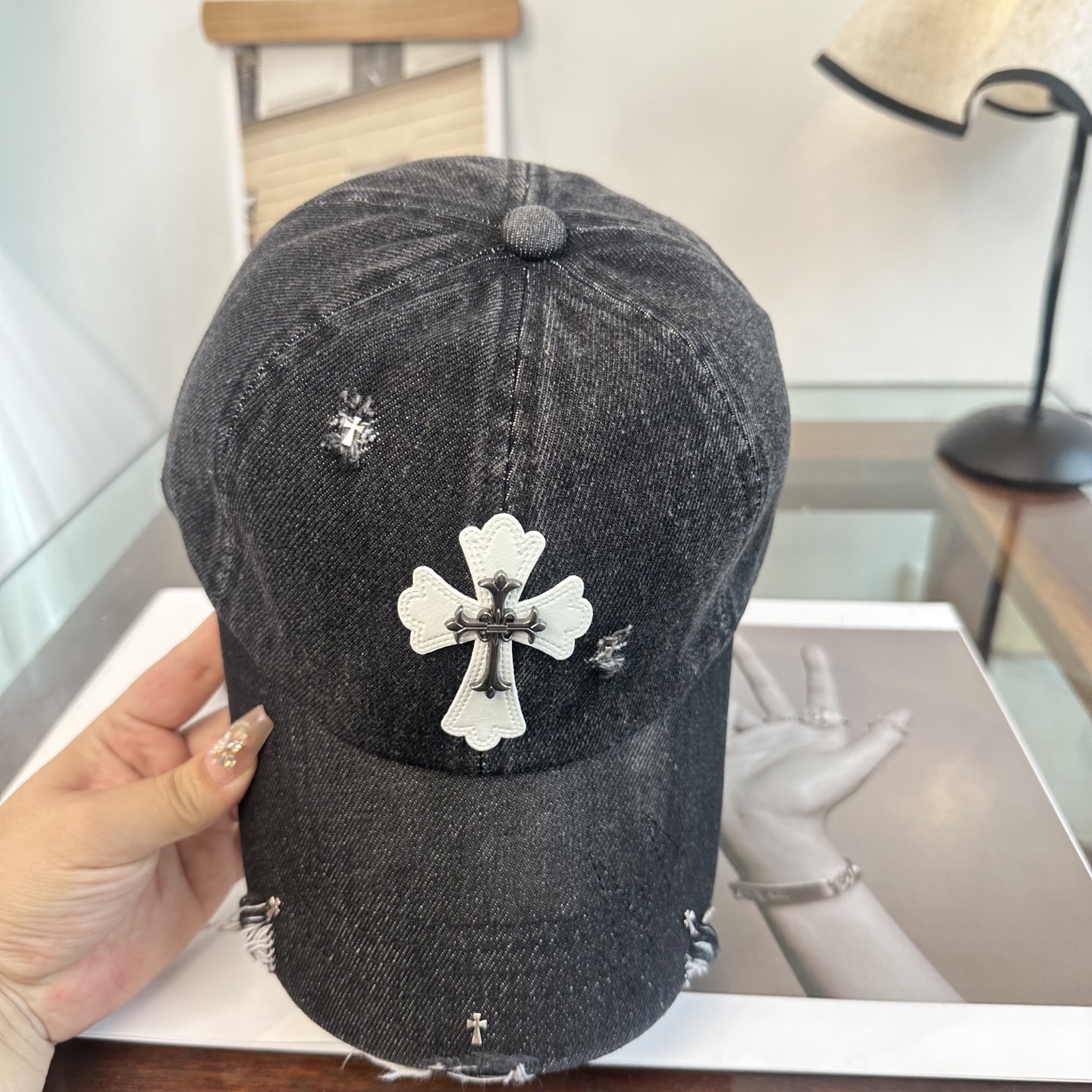Chrome hearts 克罗心 新款十字架 高品质棒球帽，高端定制版！网红时尚博主同款！墙裂推荐！质