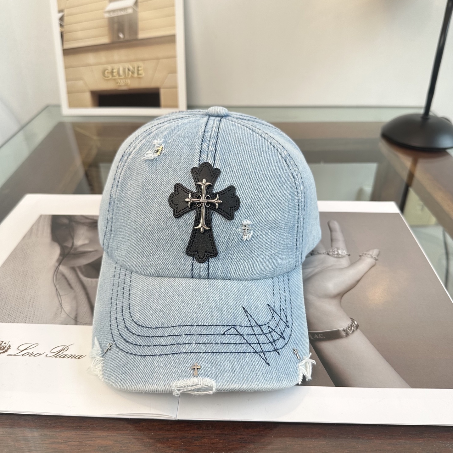 Chrome hearts 克罗心 新款十字架 高品质棒球帽，高端定制版！网红时尚博主同款！墙裂推荐！质