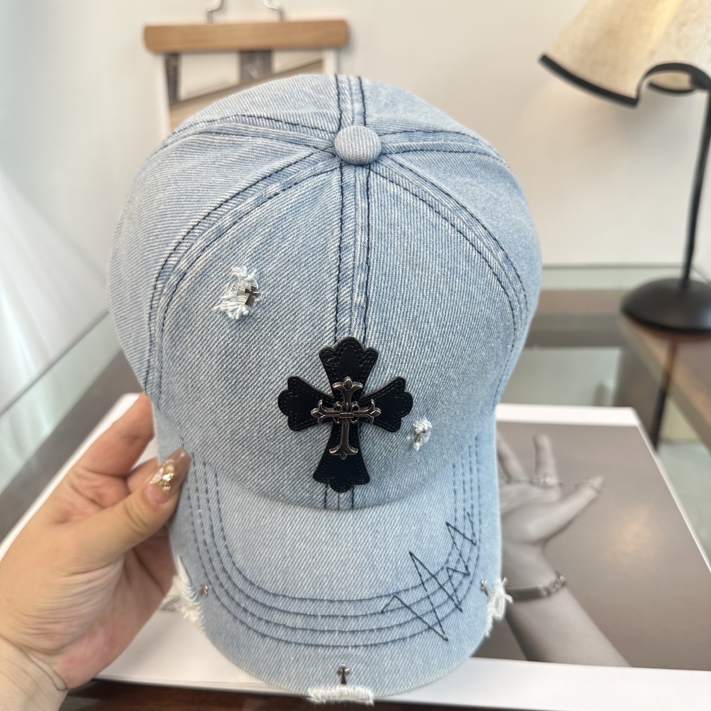 Chrome hearts 克罗心 新款十字架 高品质棒球帽，高端定制版！网红时尚博主同款！墙裂推荐！质