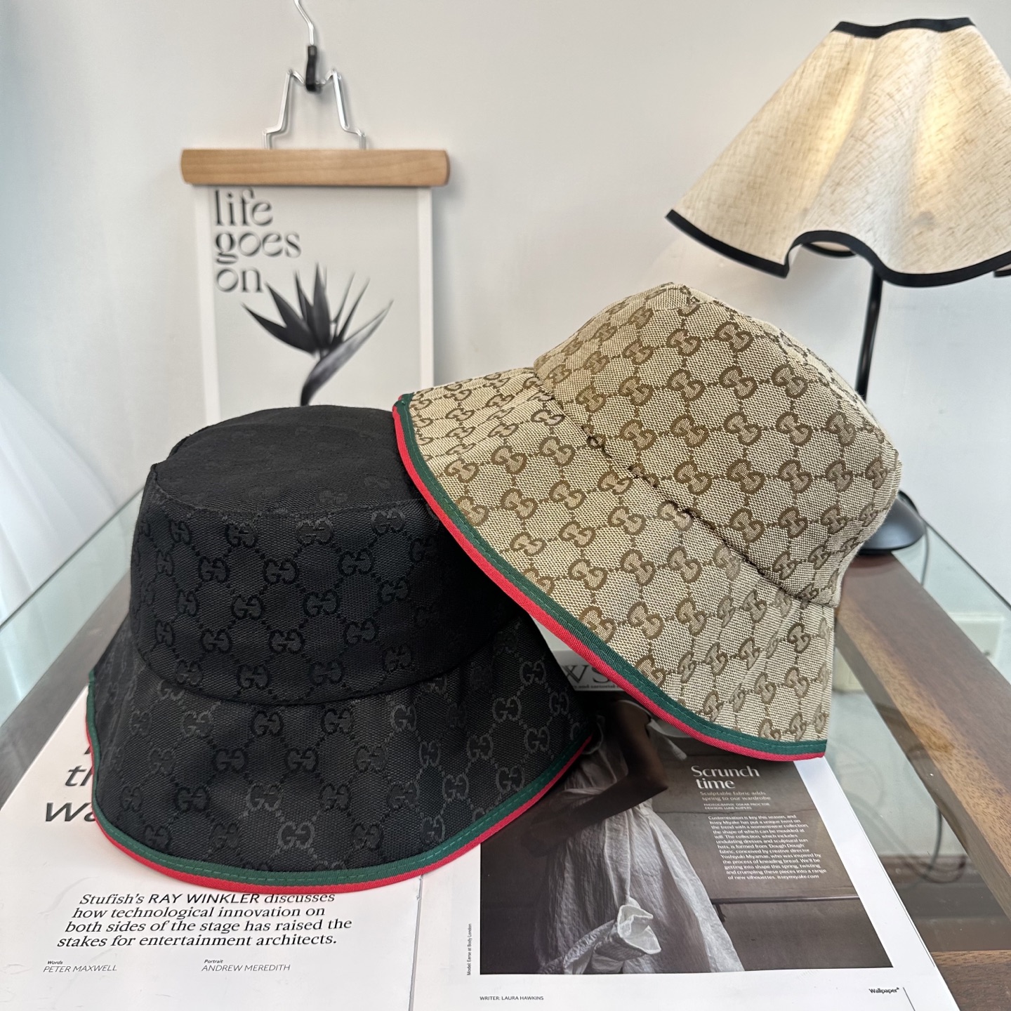 GUCCI古奇渔夫帽👒官网新品Gucci渔夫帽火爆来袭 工艺非常精美 高档大气上档次！低调奢华，方便携带