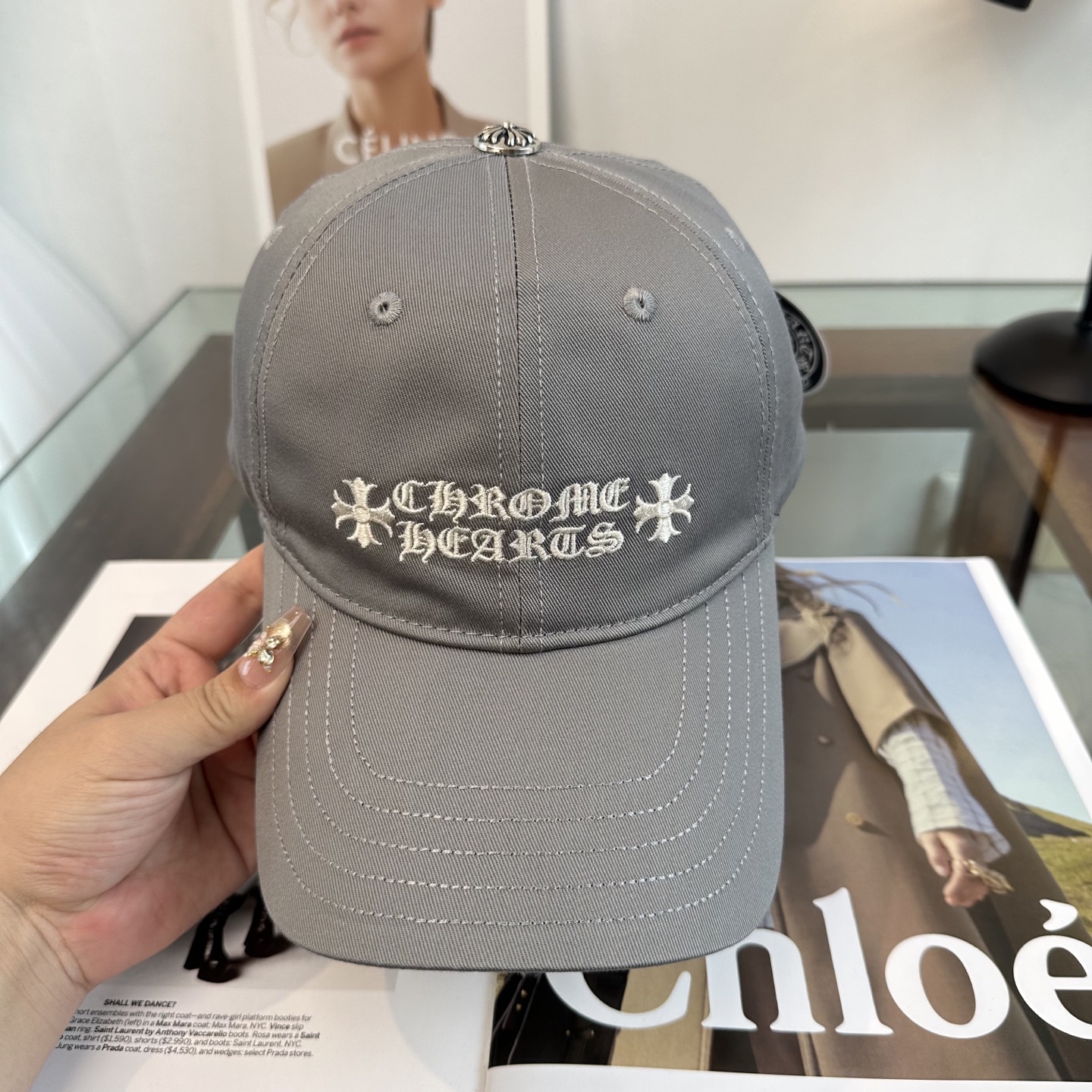 Chrome hearts 克罗心 新款十字架 高品质棒球帽，高端定制版！网红时尚博主同款！墙裂推荐！质
