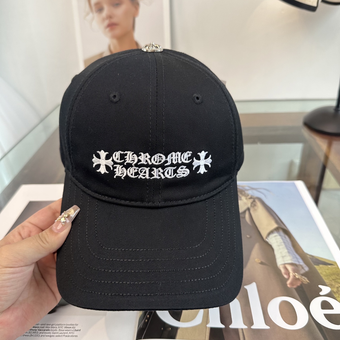 Chrome hearts 克罗心 新款十字架 高品质棒球帽，高端定制版！网红时尚博主同款！墙裂推荐！质
