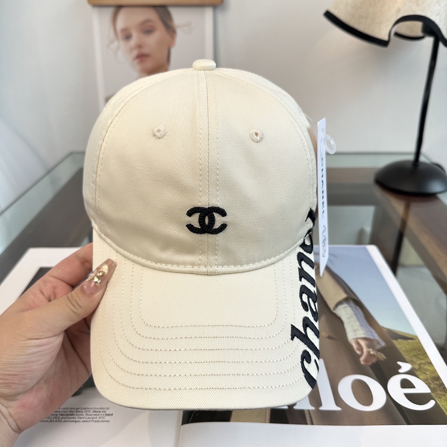 【CHANEL香奈儿】新款高级感唯美纹路小香风鸭舌帽 ，遮阳又超好搭配，出街单品 高货版本原单品质👄