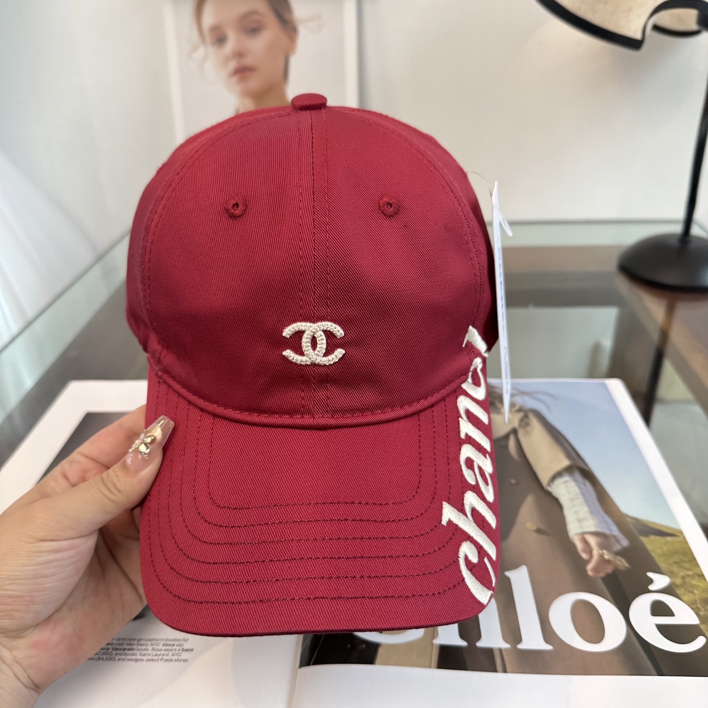 【CHANEL香奈儿】新款高级感唯美纹路小香风鸭舌帽 ，遮阳又超好搭配，出街单品 高货版本原单品质👄