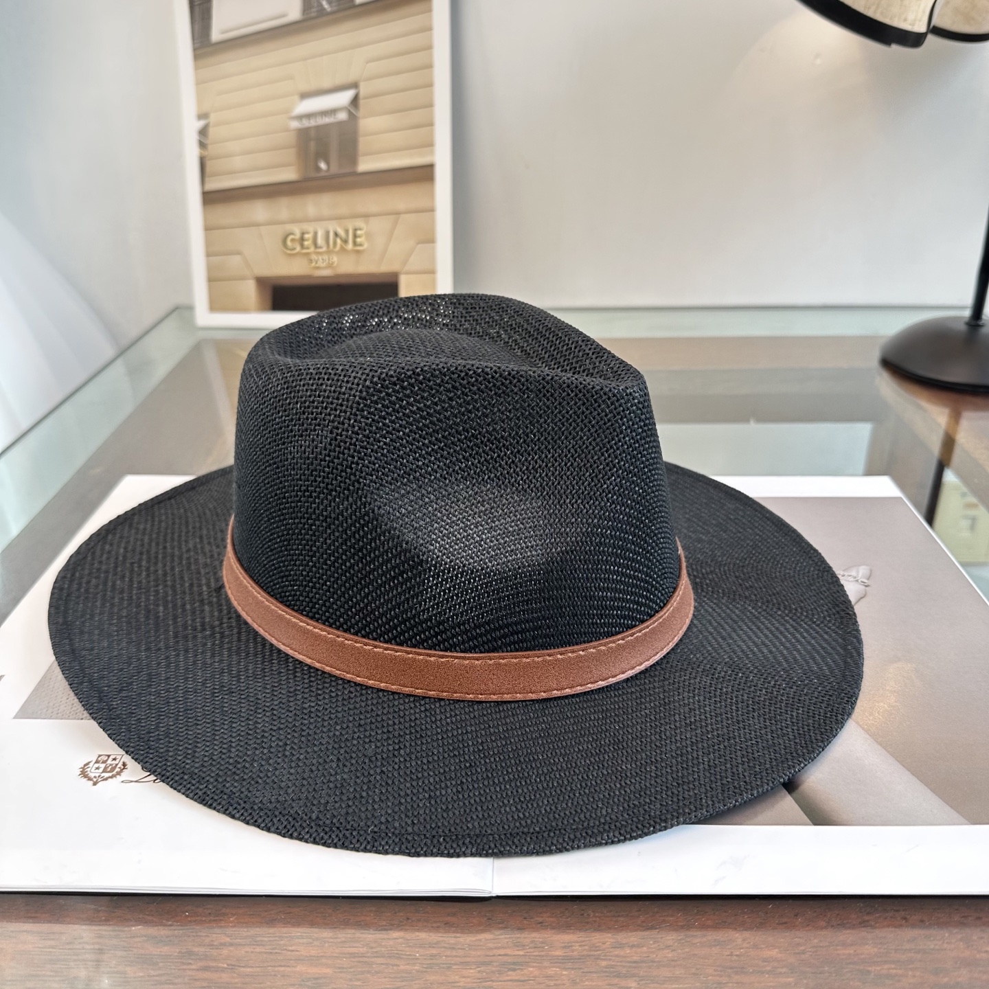 CHANEL香奈儿2026新款平顶草帽 夏天海边首选～新款材质编织而成～质感满分💯