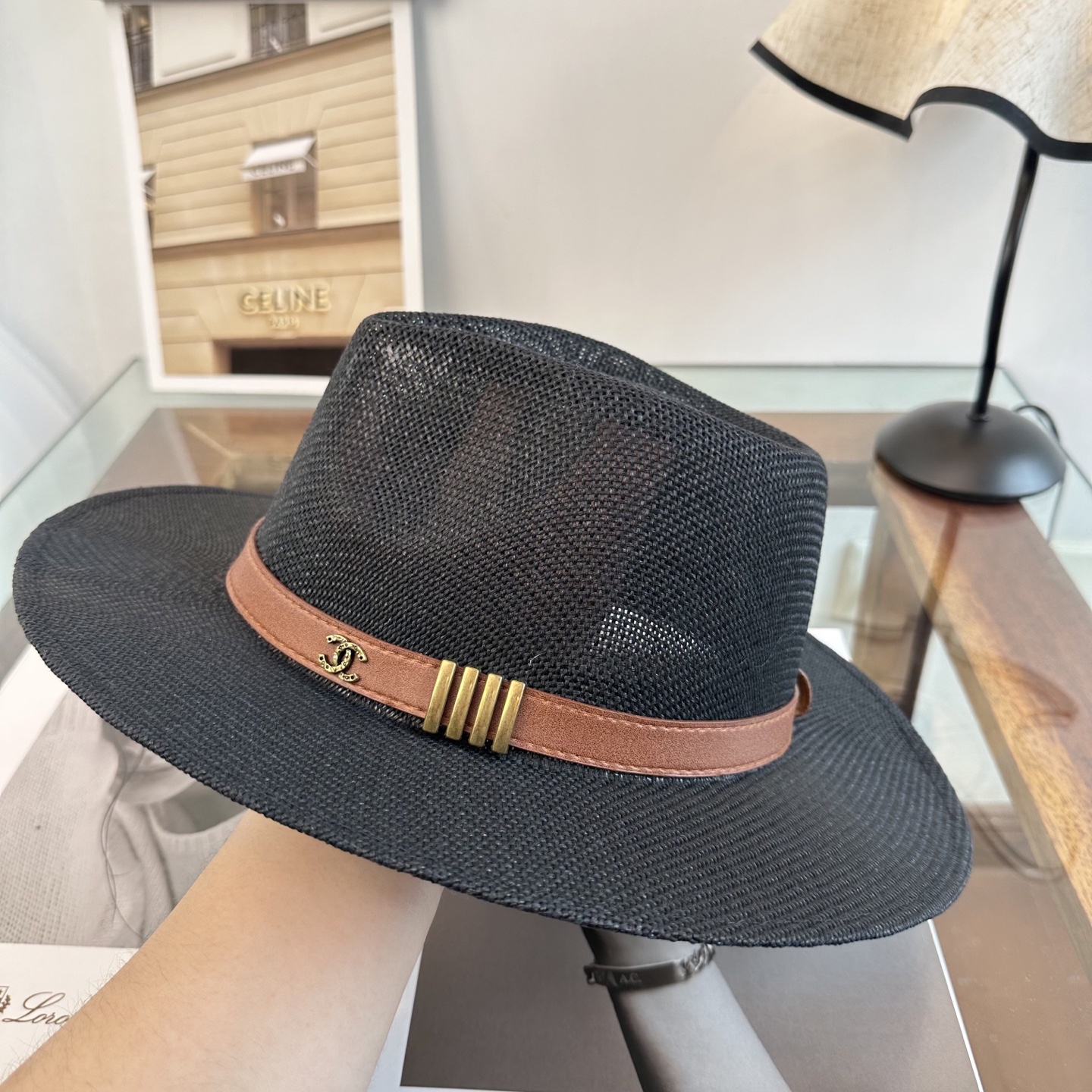 CHANEL香奈儿2026新款平顶草帽 夏天海边首选～新款材质编织而成～质感满分💯