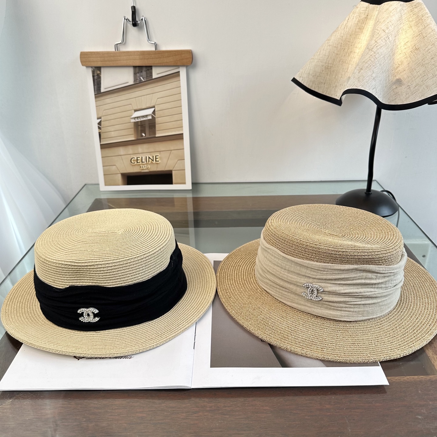 CHANEL香奈儿2026新款平顶草帽 夏天海边首选～新款材质编织而成～质感满分💯