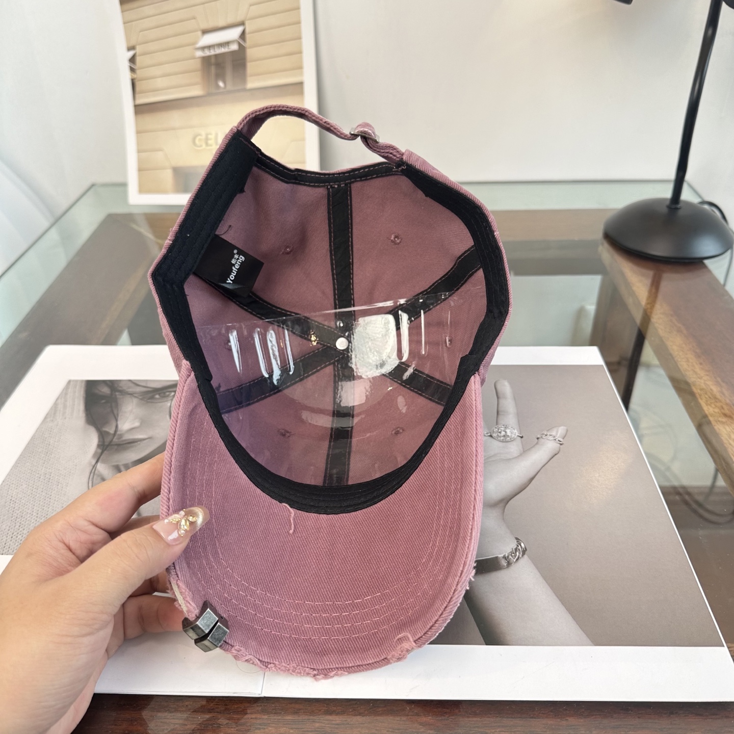 Chrome Hearts 克罗心💓早春韩版时尚复古拼色牛仔棒球帽🧢鸭舌帽