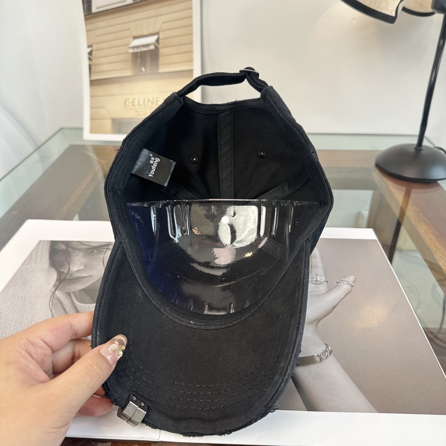 Chrome Hearts 克罗心💓早春韩版时尚复古拼色牛仔棒球帽🧢鸭舌帽