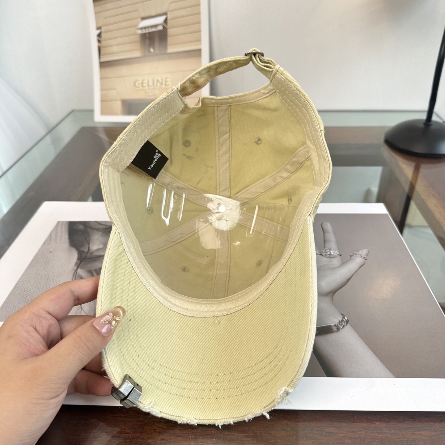 Chrome Hearts 克罗心💓早春韩版时尚复古拼色牛仔棒球帽🧢鸭舌帽