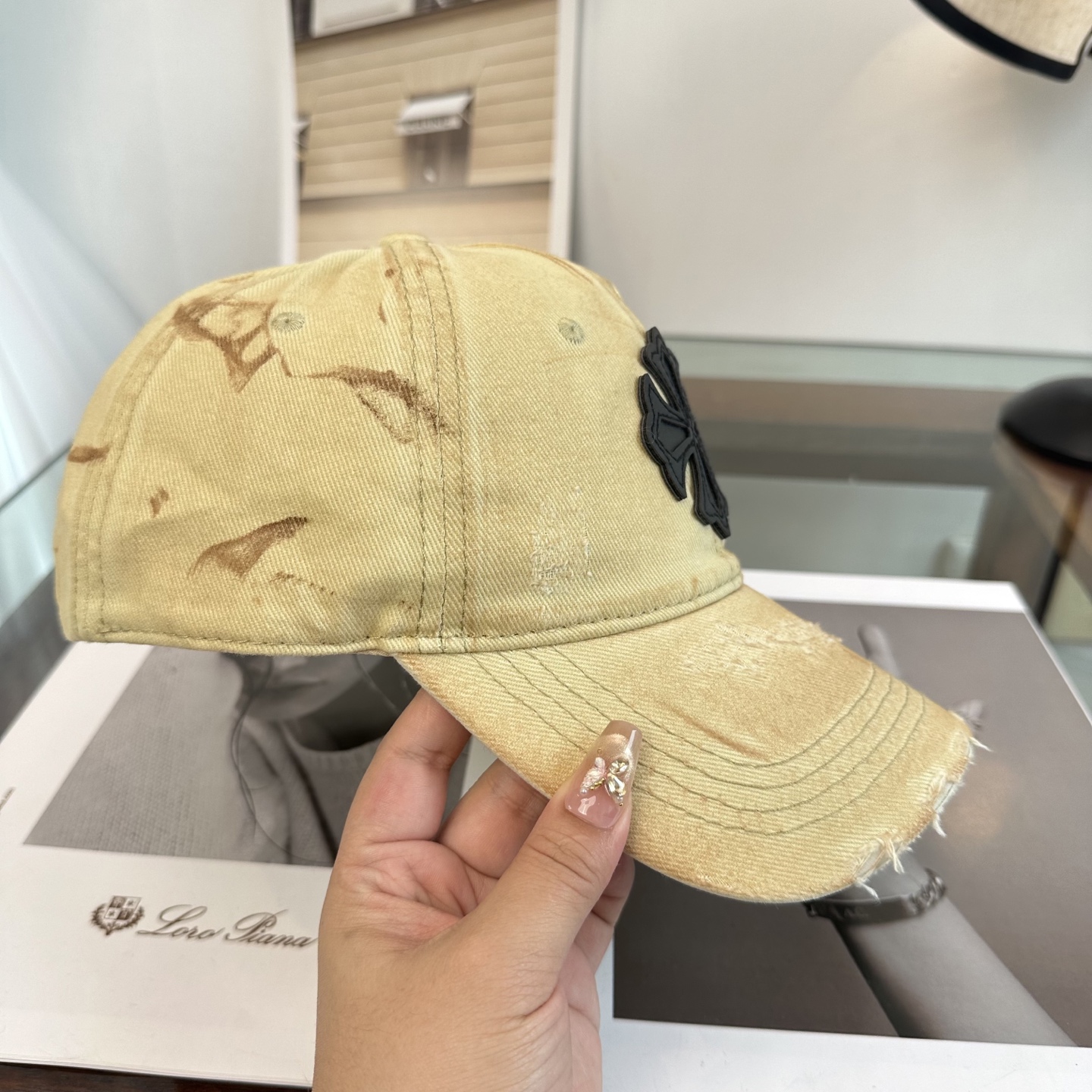 Chrome Hearts 克罗心💓早春韩版时尚复古拼色牛仔棒球帽🧢鸭舌帽