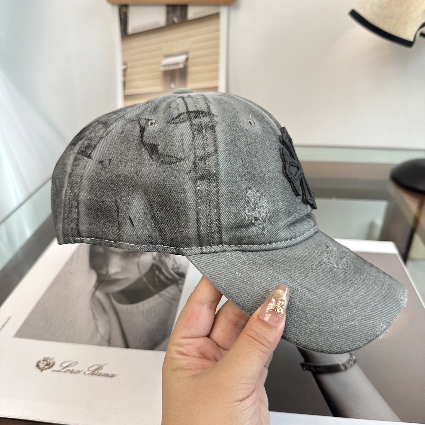 Chrome Hearts 克罗心💓早春韩版时尚复古拼色牛仔棒球帽🧢鸭舌帽