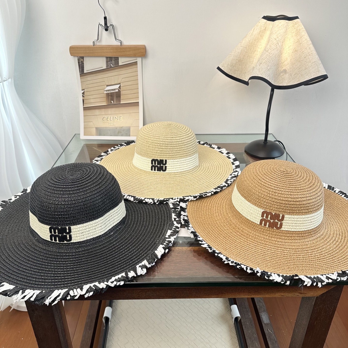 miumiu缪缪 2026新款平顶草帽 夏天海边首选～新款材质编织而成～质感满分💯