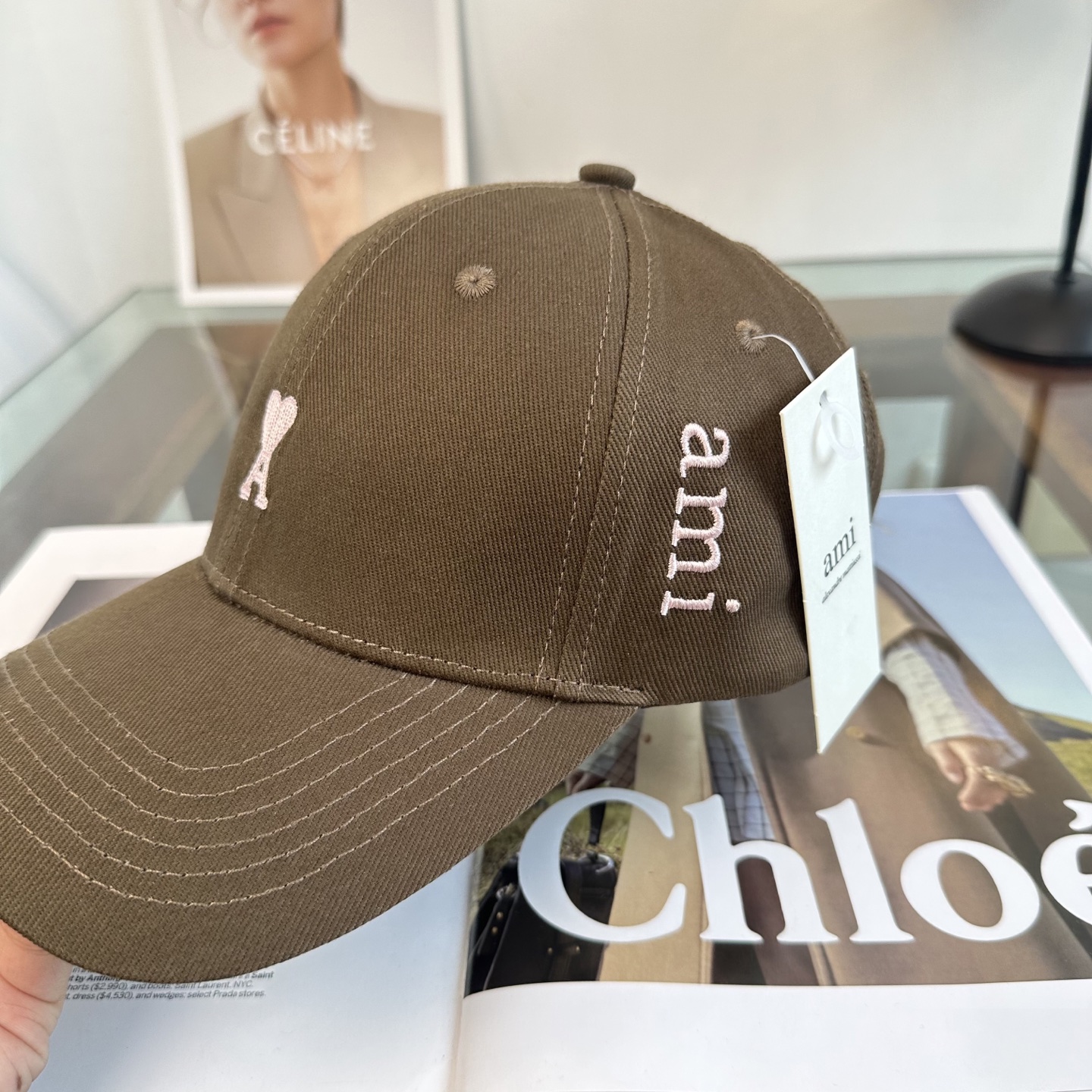 ami 棒球帽颜值担当，遮阳挡风的四季款，闭眼入版型挺阔 面料很好喔