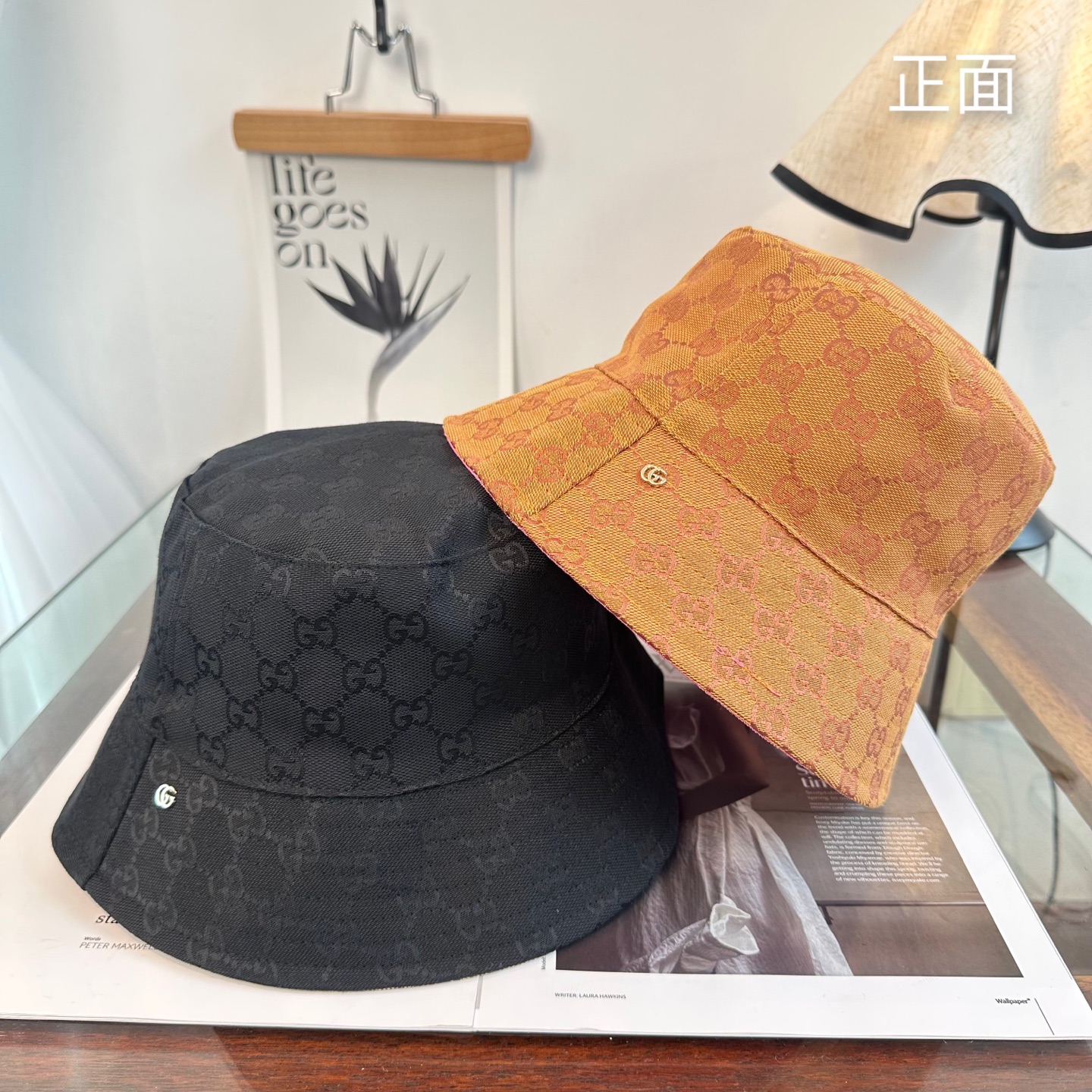 GUCCI古奇双面渔夫帽👒官网新品Gucci渔夫帽火爆来袭 工艺非常精美 高档大气上档次！低调奢华，方便