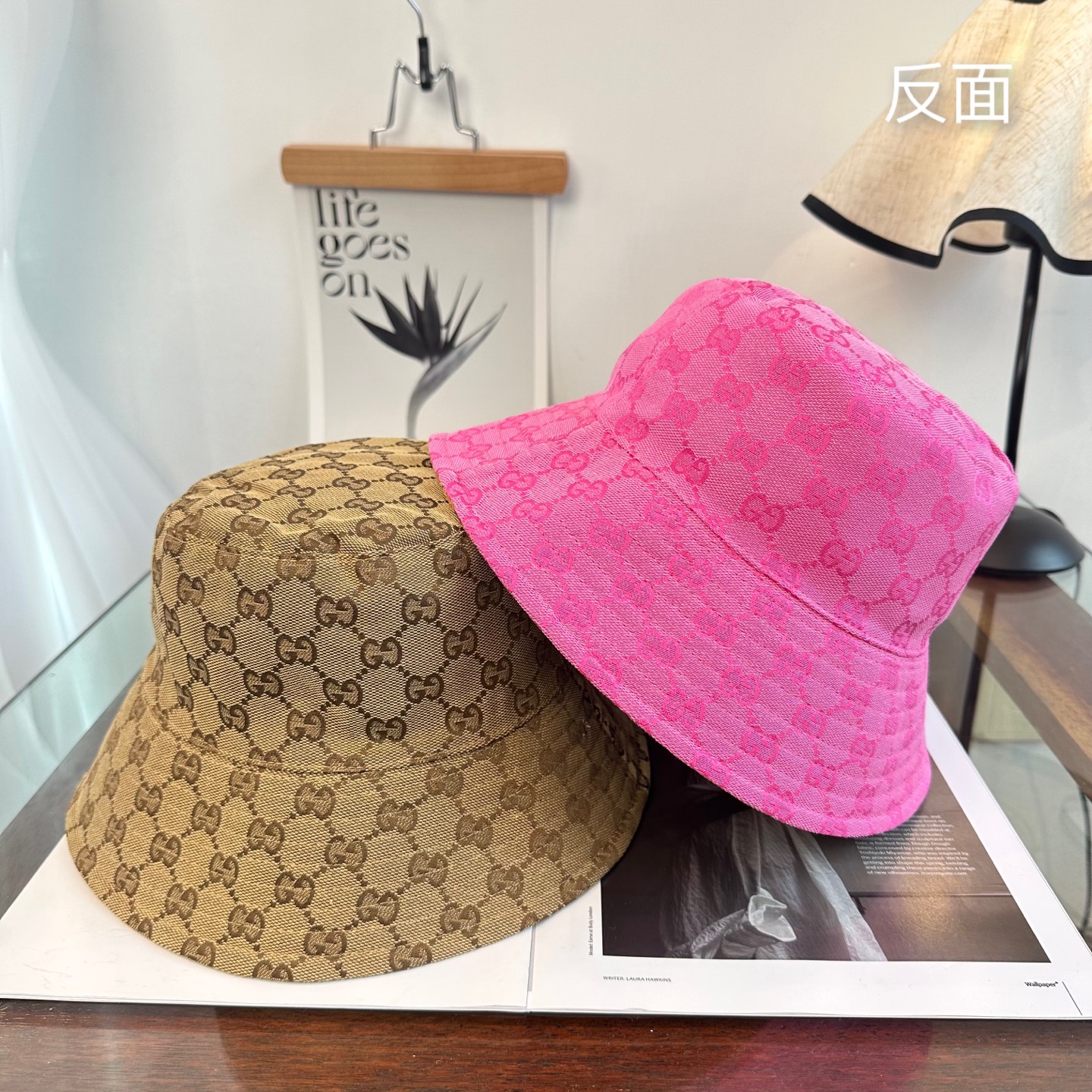 GUCCI古奇双面渔夫帽👒官网新品Gucci渔夫帽火爆来袭 工艺非常精美 高档大气上档次！低调奢华，方便