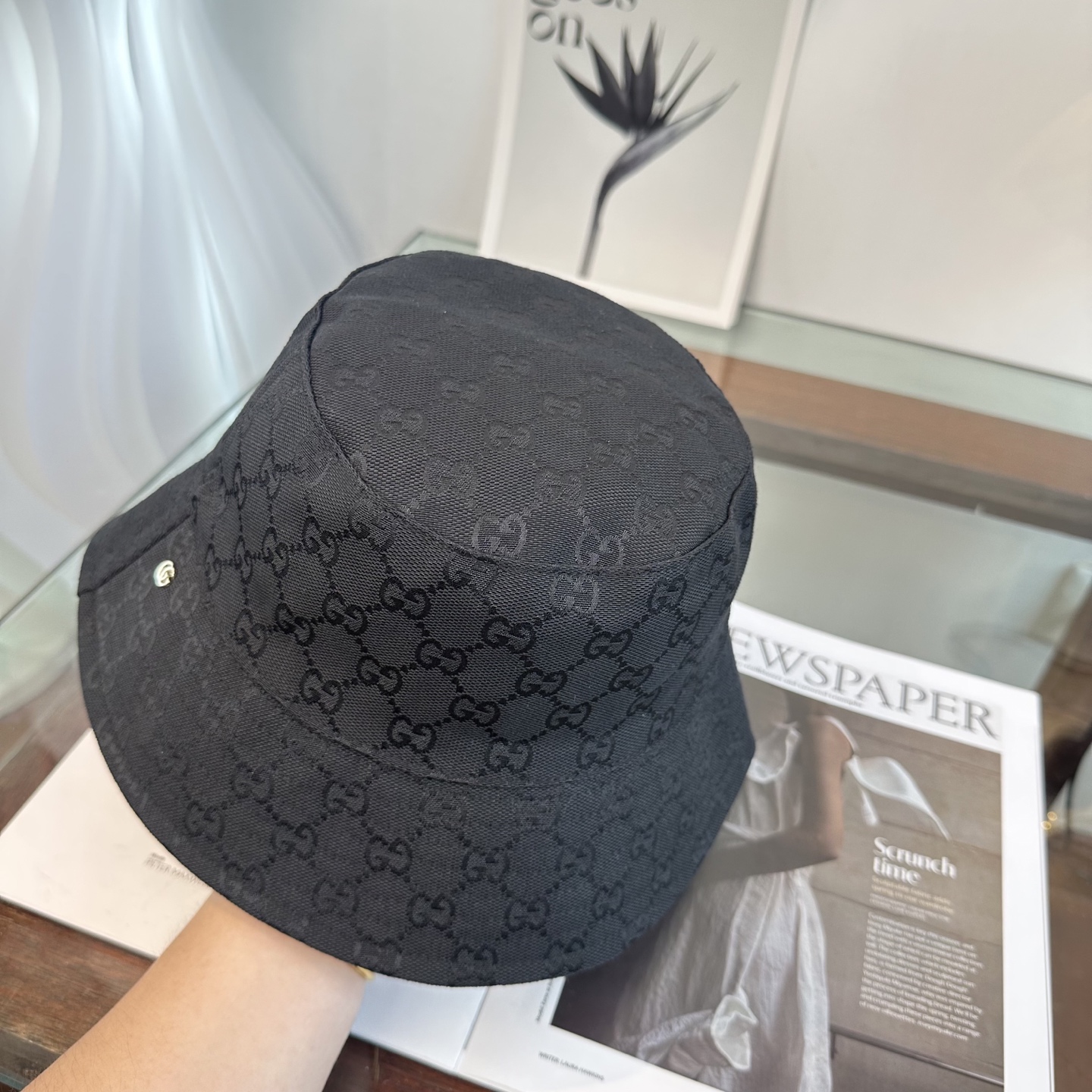 GUCCI古奇双面渔夫帽👒官网新品Gucci渔夫帽火爆来袭 工艺非常精美 高档大气上档次！低调奢华，方便