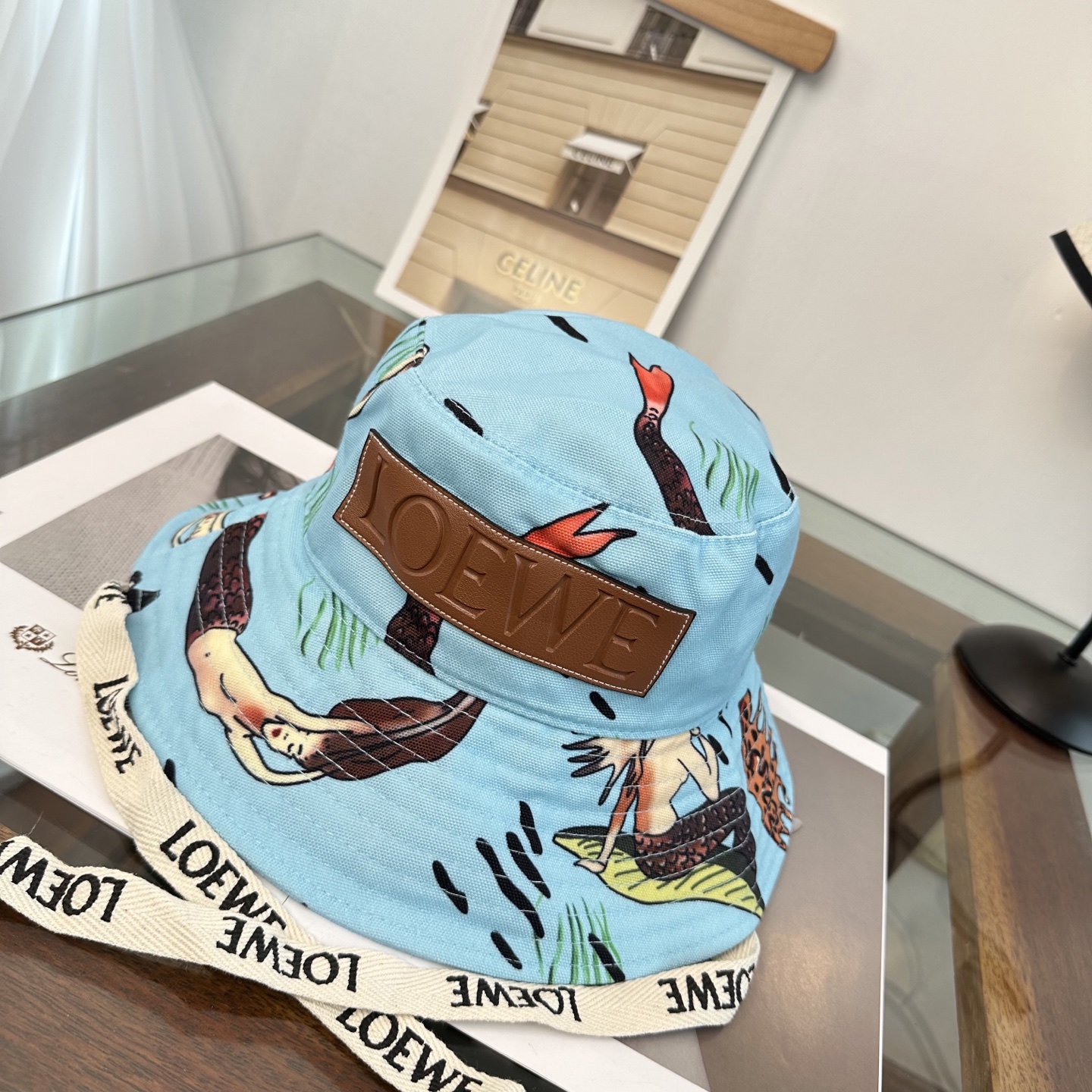 LOEWE罗意威 专柜新品渔夫帽，原单品质，内标齐全，头围57cm