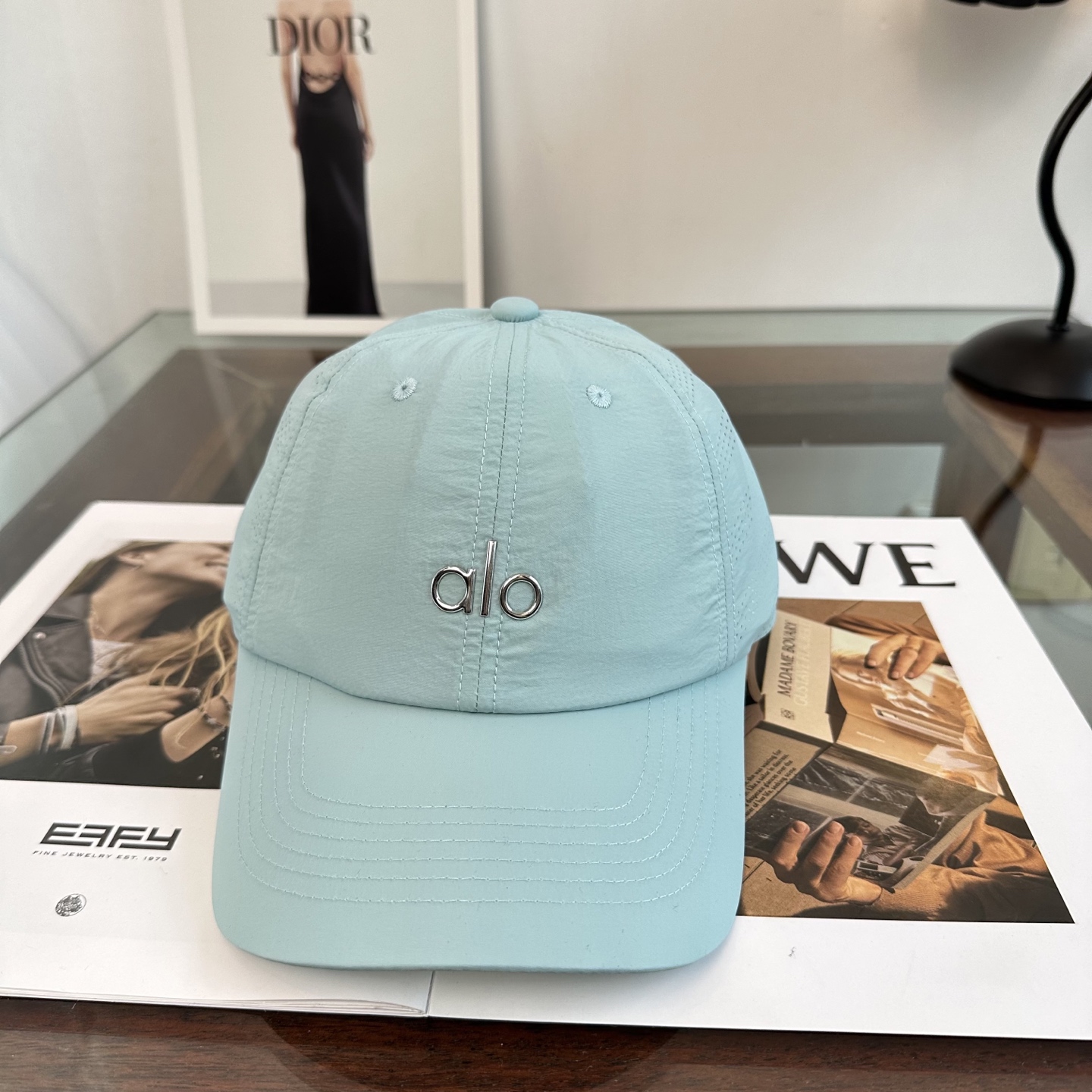 Alo 🔥爆款 新款棒球帽定制面料，简约时尚更透气，超火爆现货秒发