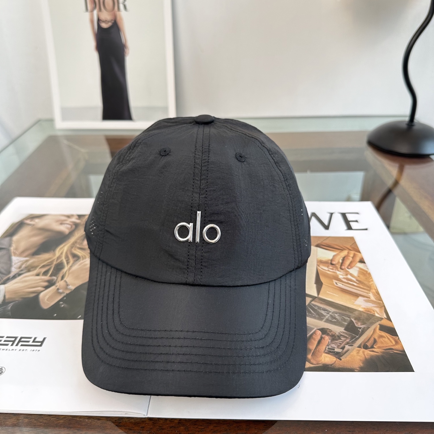 Alo 🔥爆款 新款棒球帽定制面料，简约时尚更透气，超火爆现货秒发