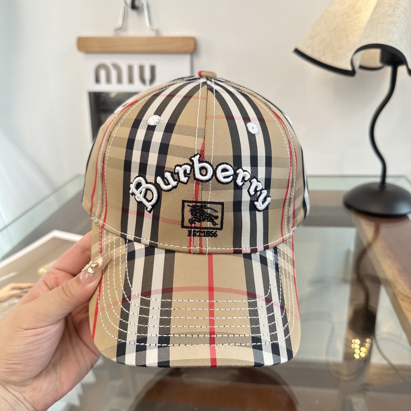 巴宝莉BURBERRY官网同步上线 韩版新款英伦风定制款1:1原单品质 男女通用棒球帽 美邦工艺 高版品