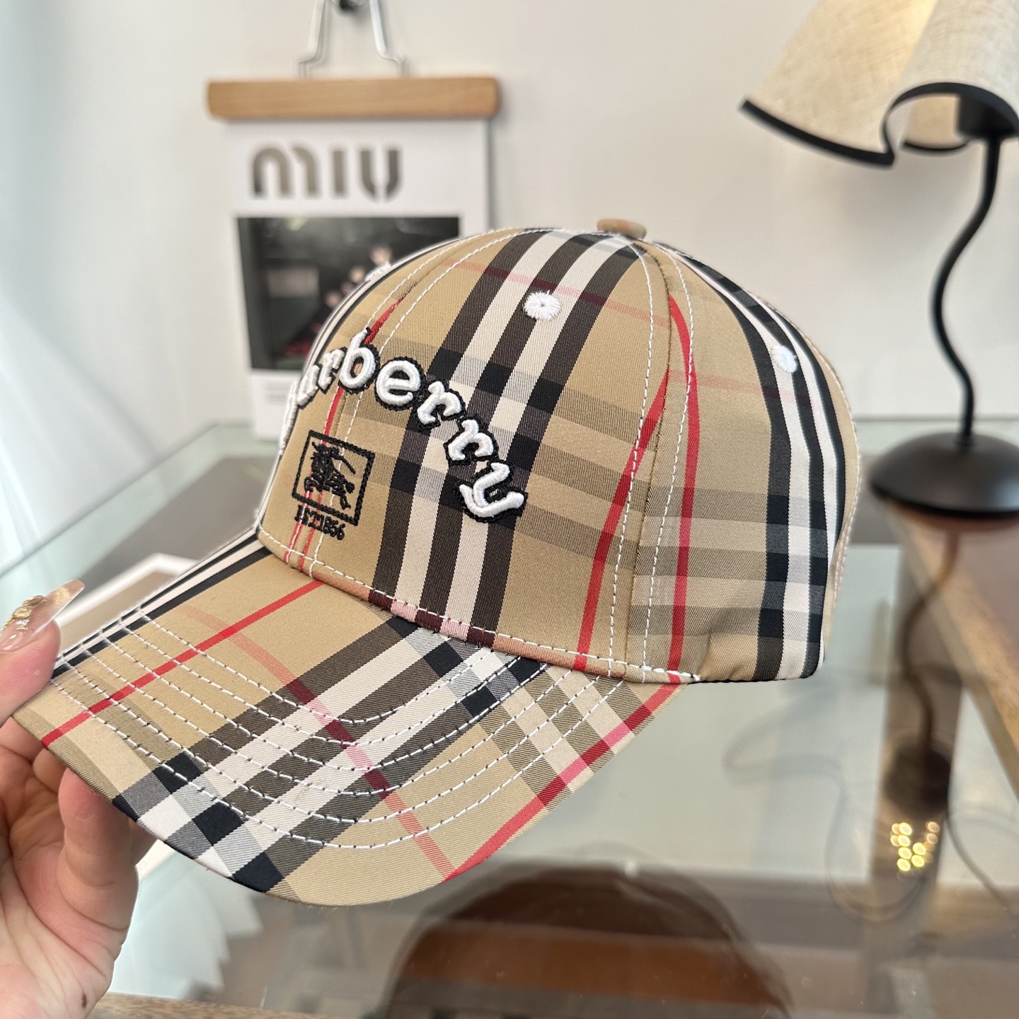 巴宝莉BURBERRY官网同步上线 韩版新款英伦风定制款1:1原单品质 男女通用棒球帽 美邦工艺 高版品