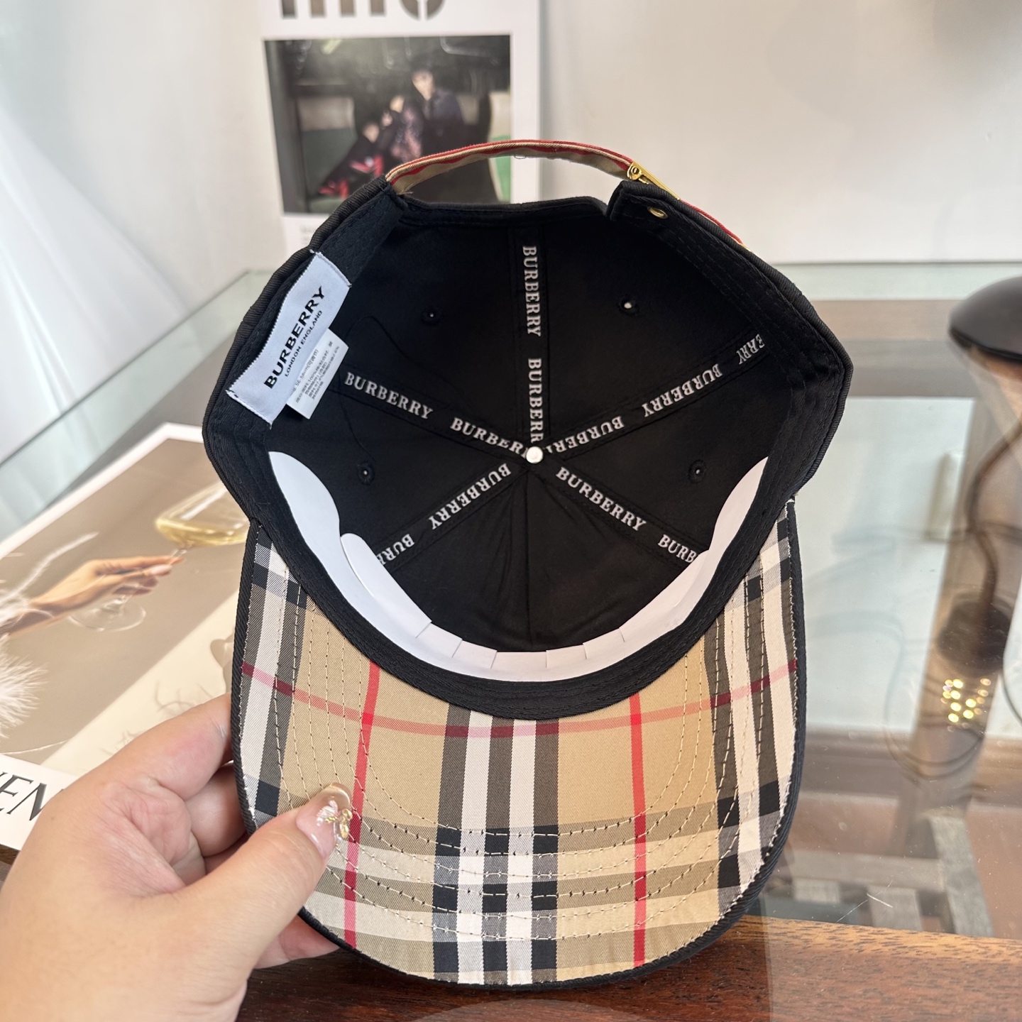 巴宝莉BURBERRY官网同步上线 韩版新款英伦风定制款1:1原单品质 男女通用棒球帽 美邦工艺 高版品