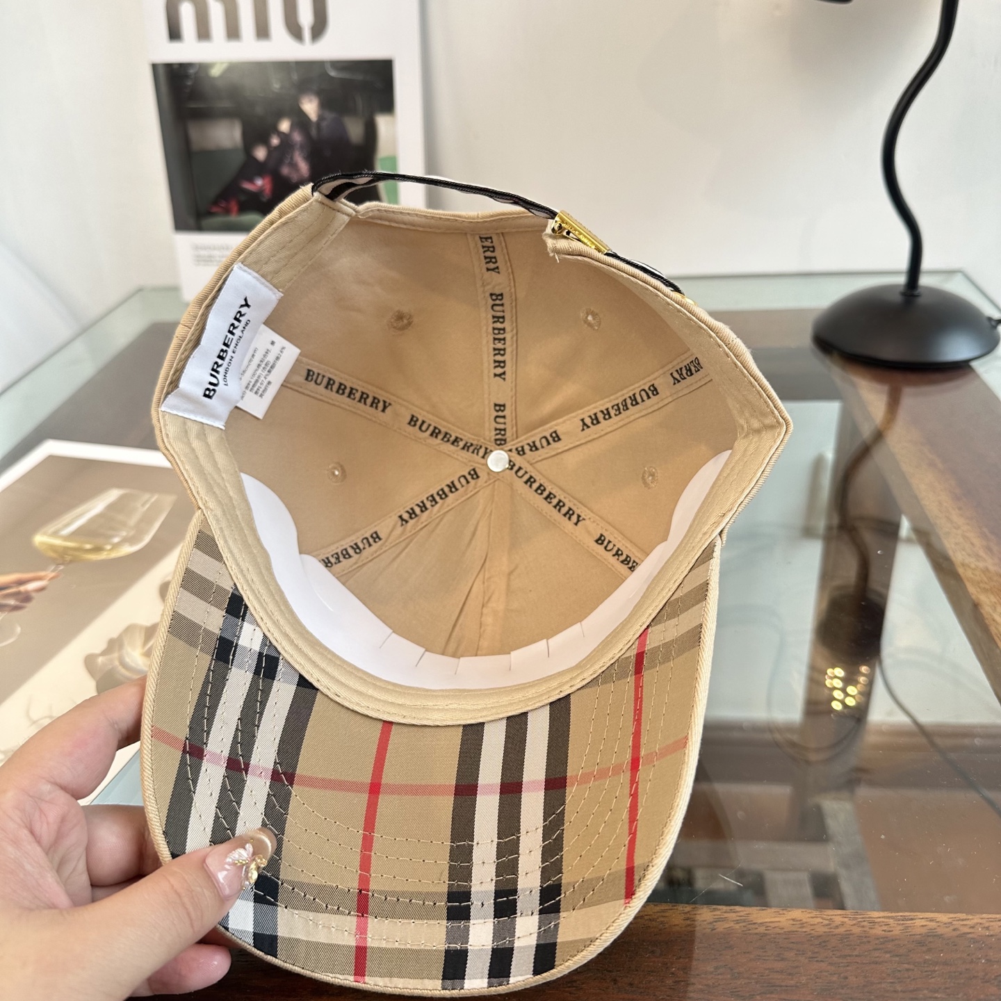 巴宝莉BURBERRY官网同步上线 韩版新款英伦风定制款1:1原单品质 男女通用棒球帽 美邦工艺 高版品