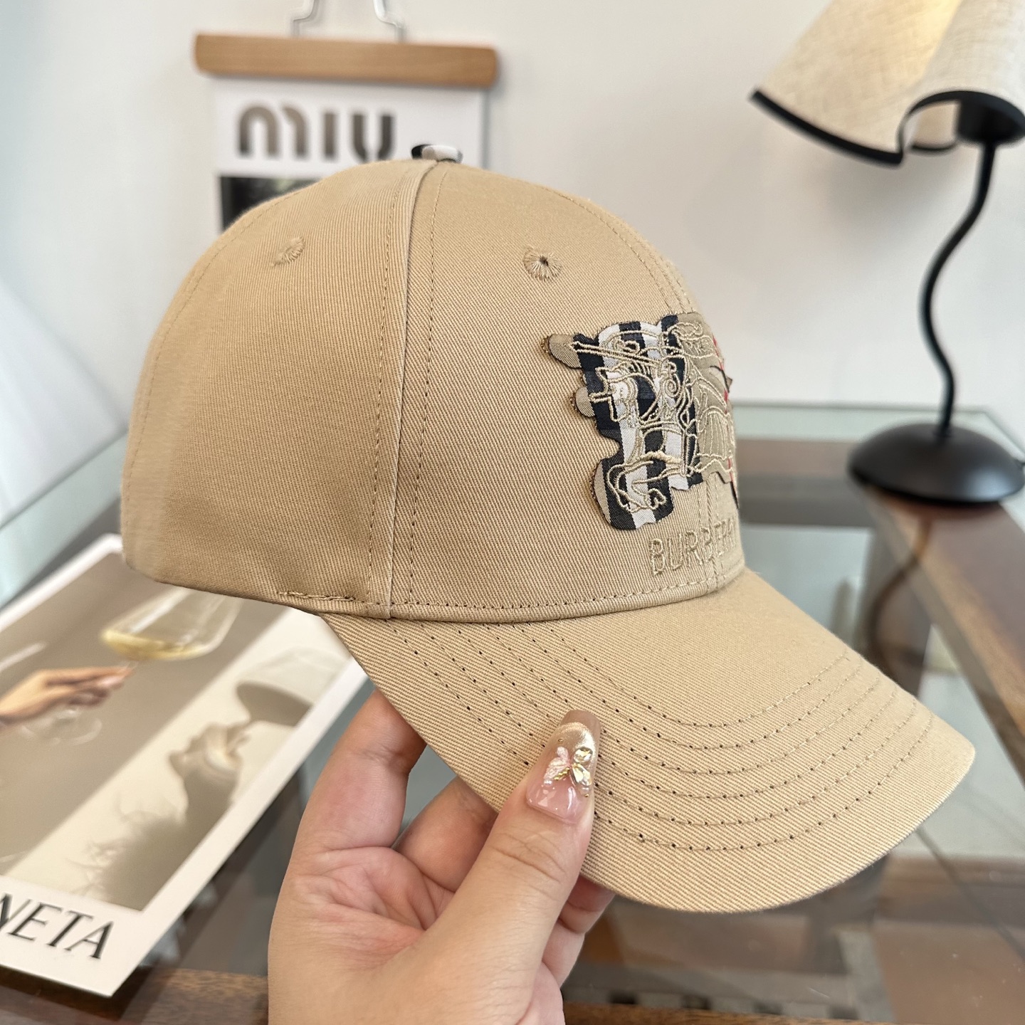 巴宝莉BURBERRY官网同步上线 韩版新款英伦风定制款1:1原单品质 男女通用棒球帽 美邦工艺 高版品