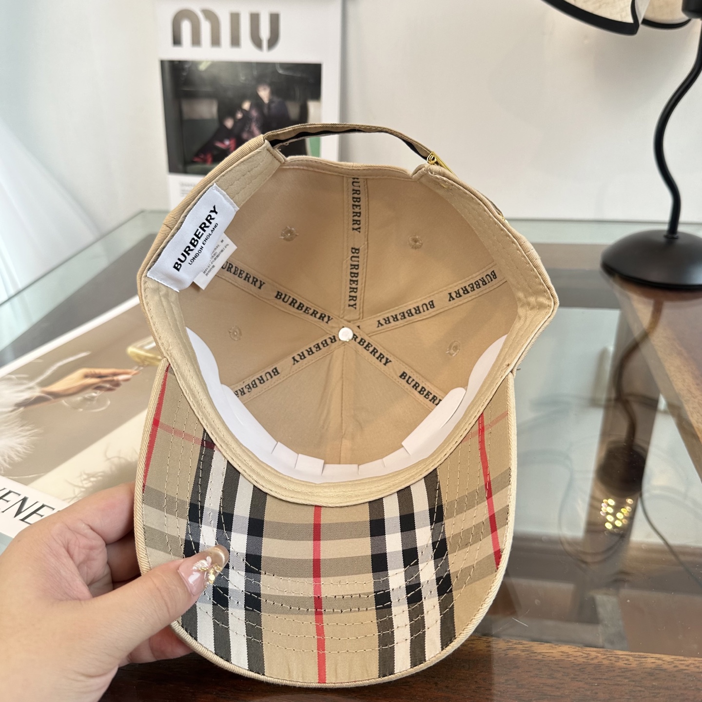 巴宝莉BURBERRY官网同步上线 韩版新款英伦风定制款1:1原单品质 男女通用棒球帽 美邦工艺 高版品