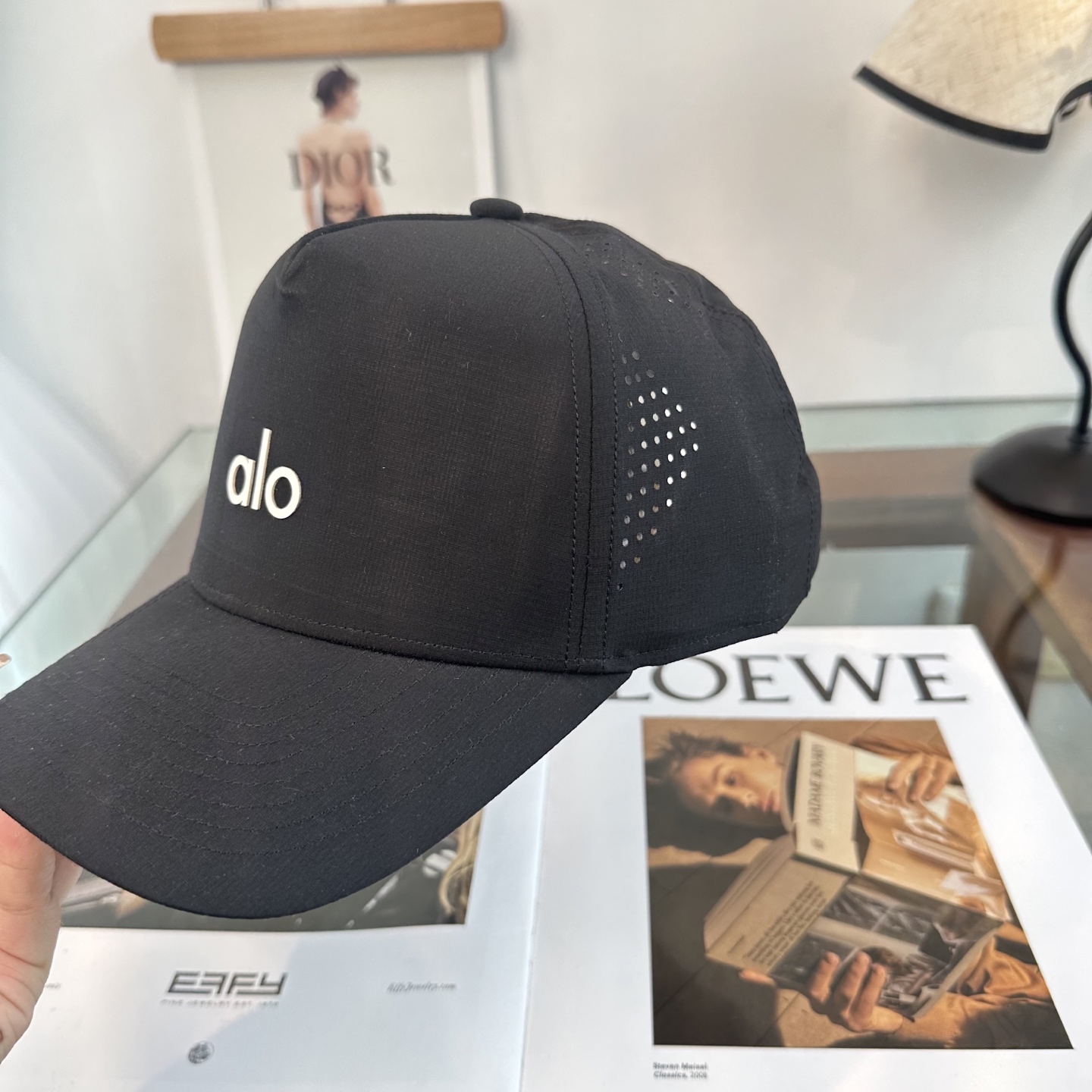 Alo 🔥爆款 新款棒球帽定制面料，简约时尚更透气，超火爆现货秒发