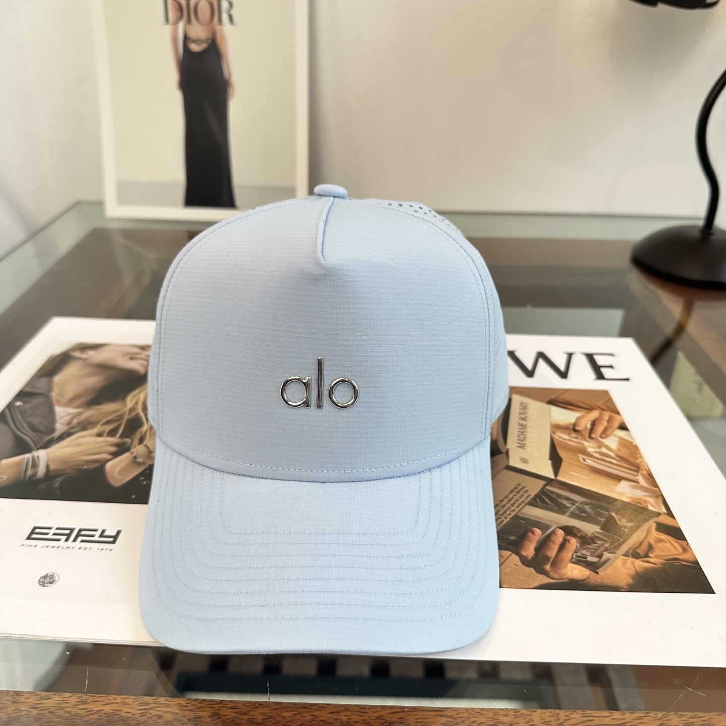 Alo 🔥爆款 新款棒球帽定制面料，简约时尚更透气，超火爆现货秒发