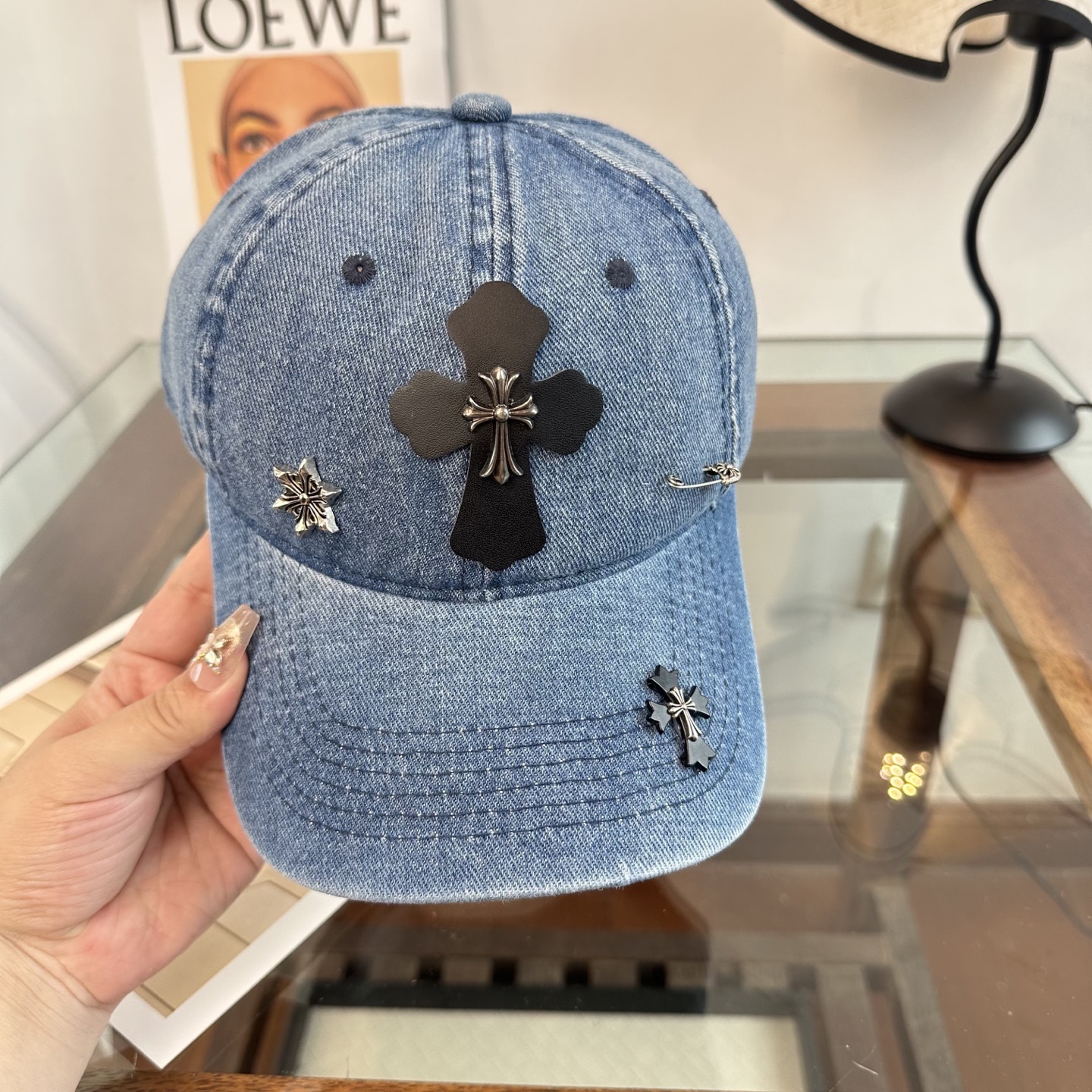Chrome hearts 克罗心 新款十字架 高品质棒球帽，高端定制版！网红时尚博主同款！墙裂推荐！质