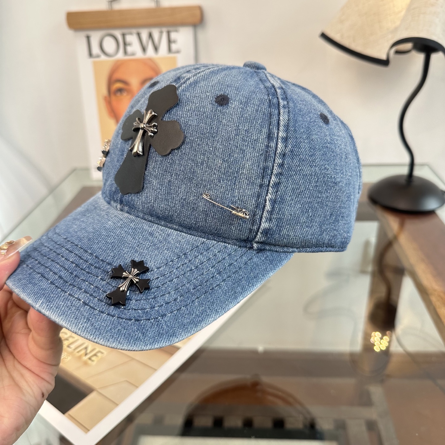 Chrome hearts 克罗心 新款十字架 高品质棒球帽，高端定制版！网红时尚博主同款！墙裂推荐！质