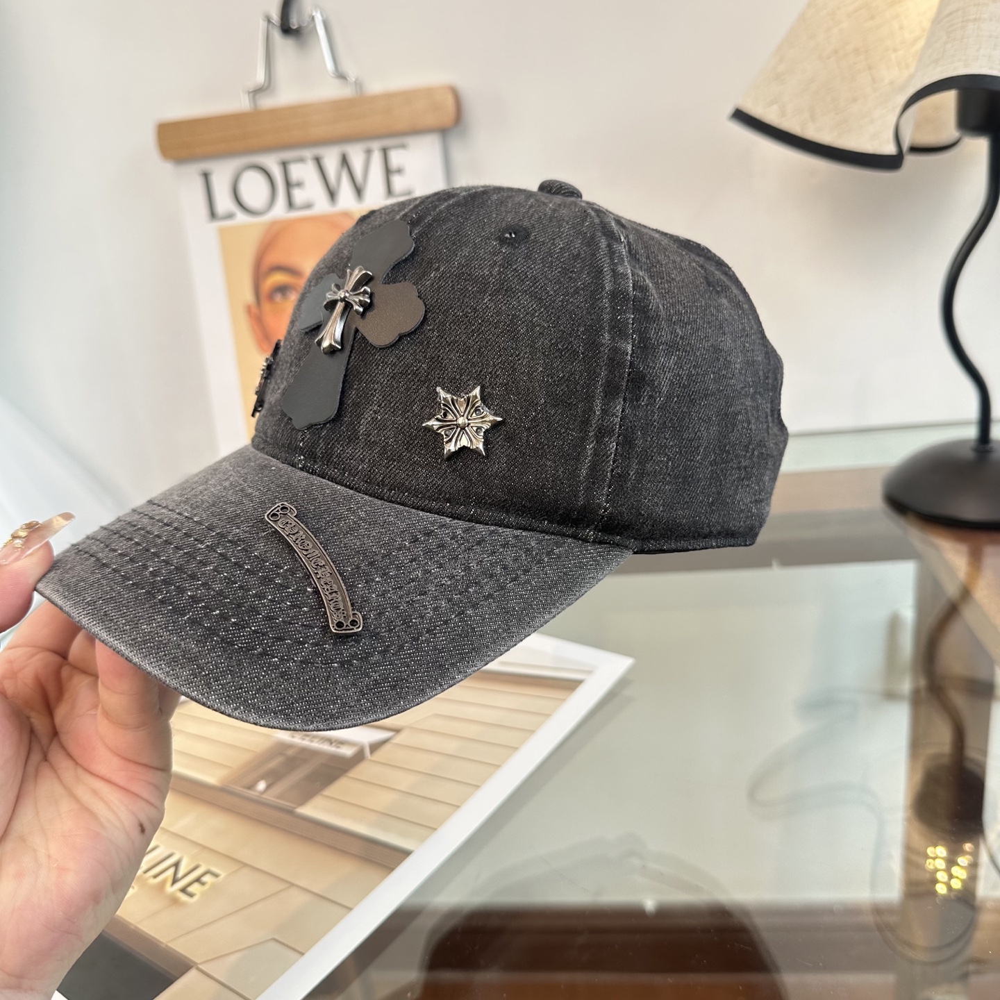 Chrome hearts 克罗心 新款十字架 高品质棒球帽，高端定制版！网红时尚博主同款！墙裂推荐！质