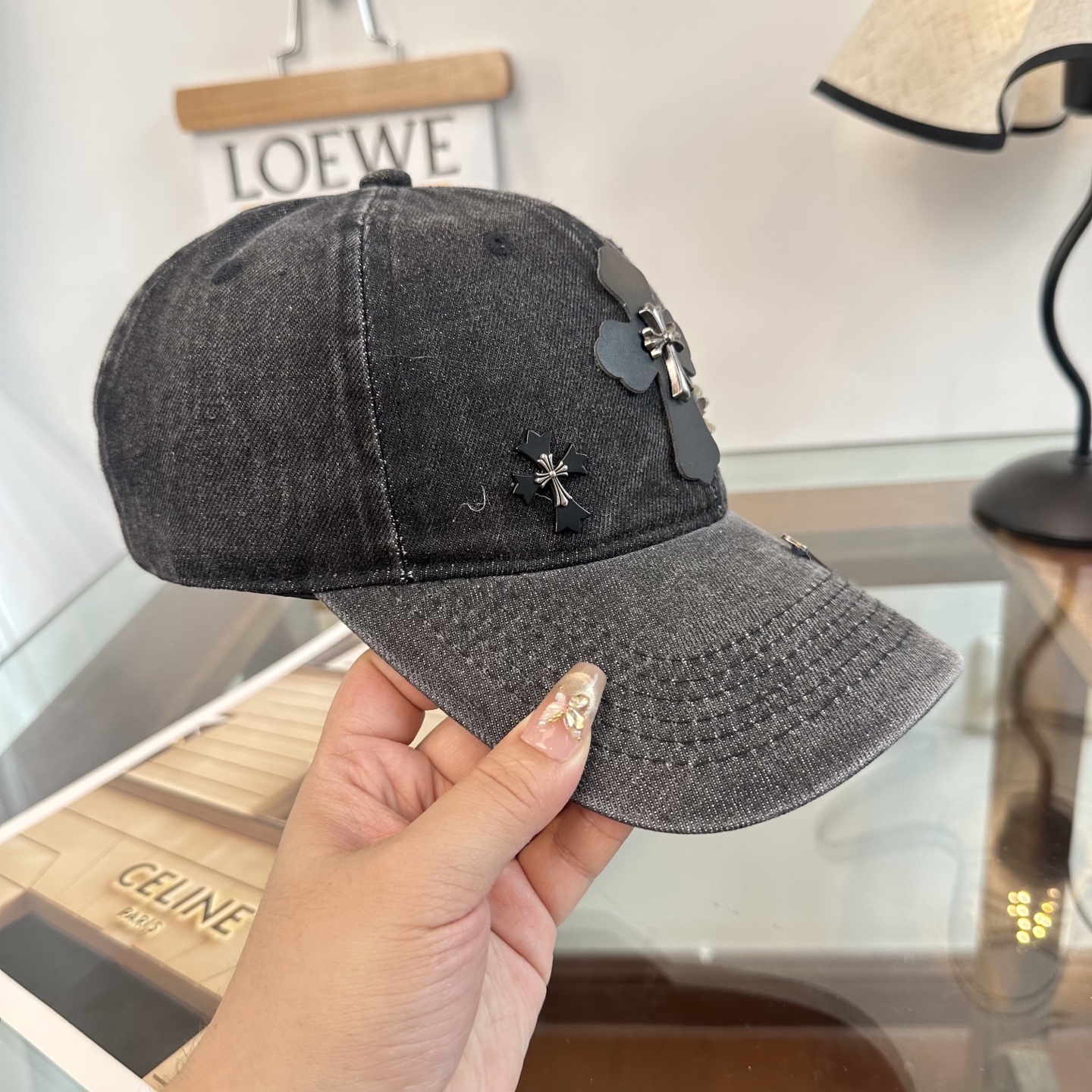 Chrome hearts 克罗心 新款十字架 高品质棒球帽，高端定制版！网红时尚博主同款！墙裂推荐！质