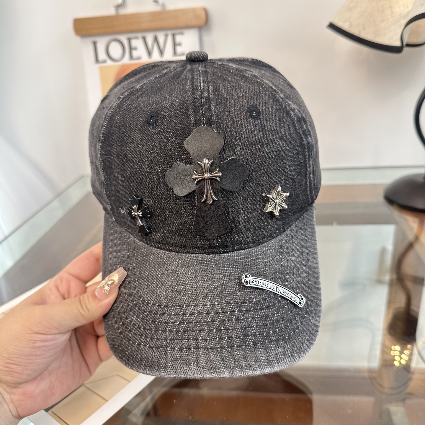 Chrome hearts 克罗心 新款十字架 高品质棒球帽，高端定制版！网红时尚博主同款！墙裂推荐！质