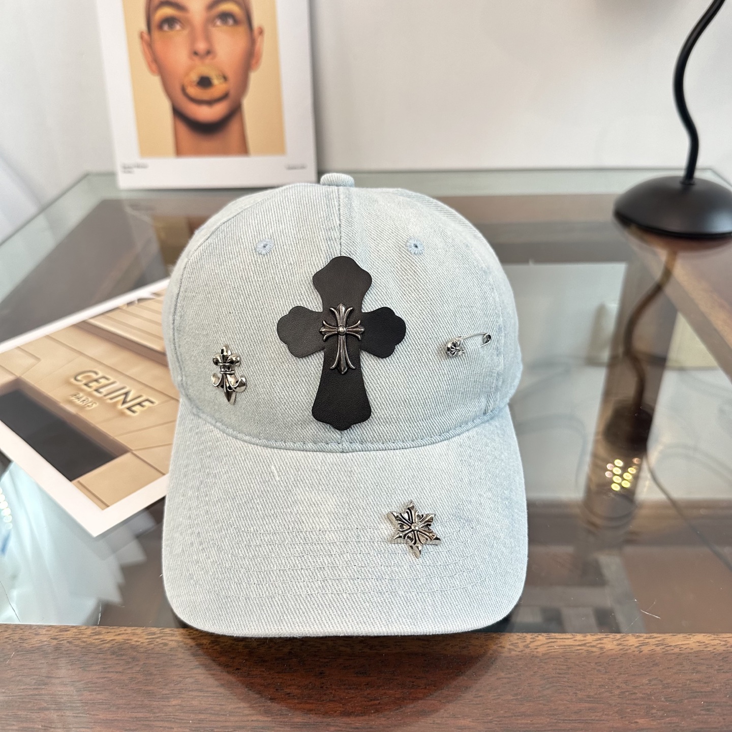 Chrome hearts 克罗心 新款十字架 高品质棒球帽，高端定制版！网红时尚博主同款！墙裂推荐！质